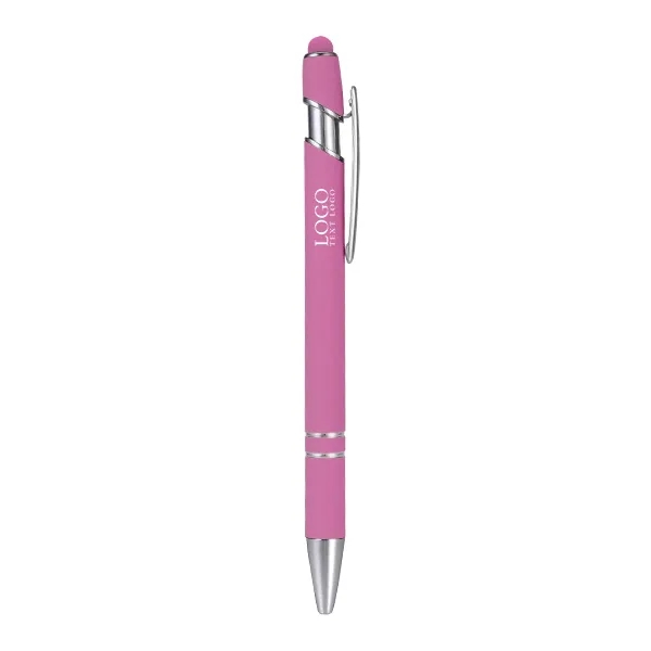 Metal Ballpoint Pen With Color Stylus Tip 16