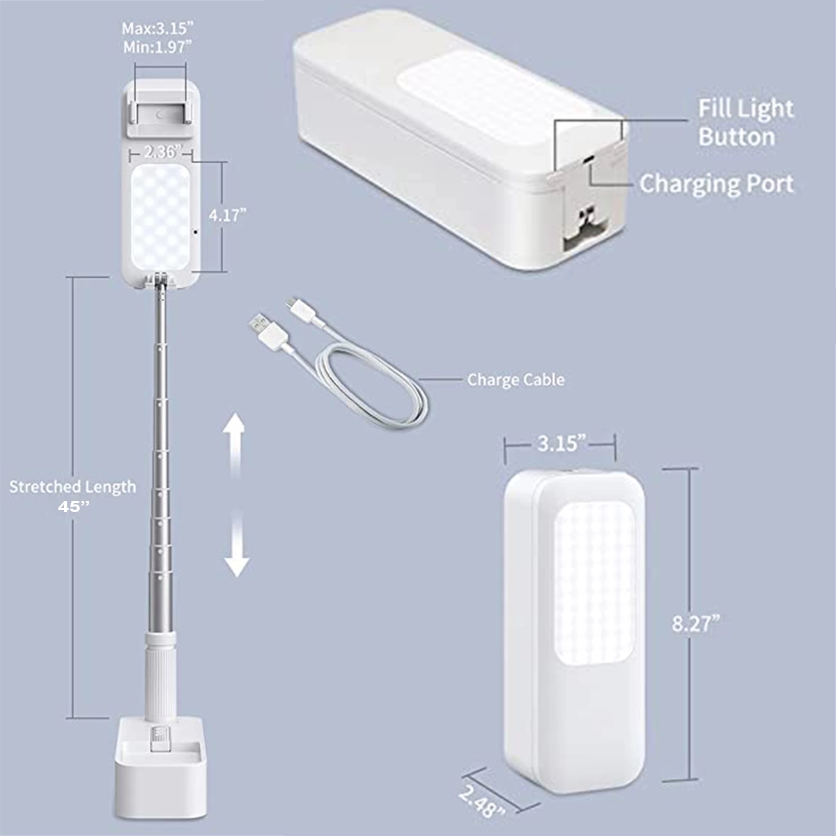 Wireless Foldable Selfie Light 5