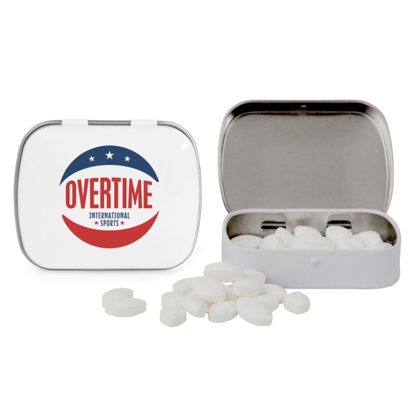 Domed Tin with Football Shaped Mints 6