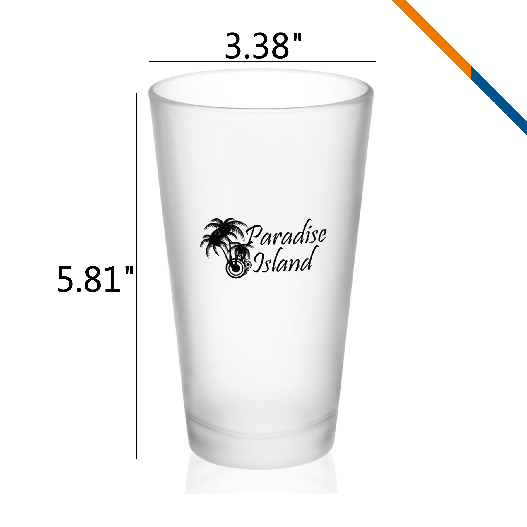 Jesse Frosted Pint Glasses 3