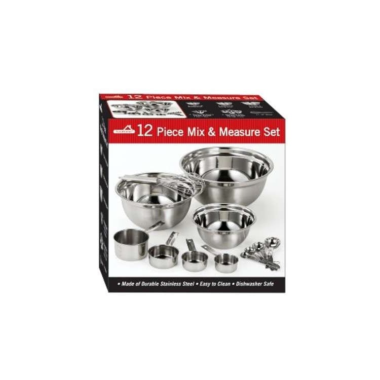 Stainless Steel Mix & Measure Sets - 12 Piece 2