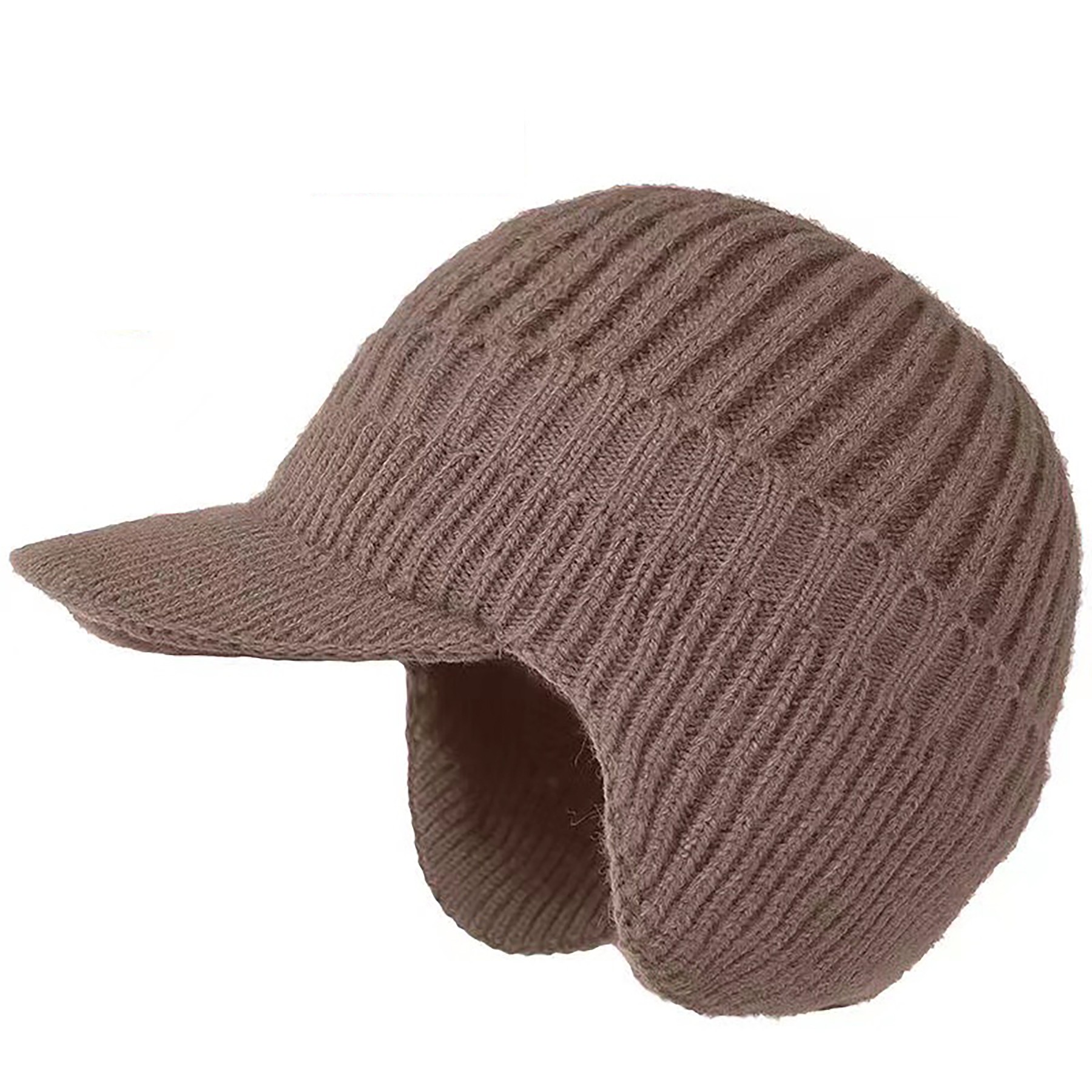 Winter Visor Beanie Hat with Earflaps 2