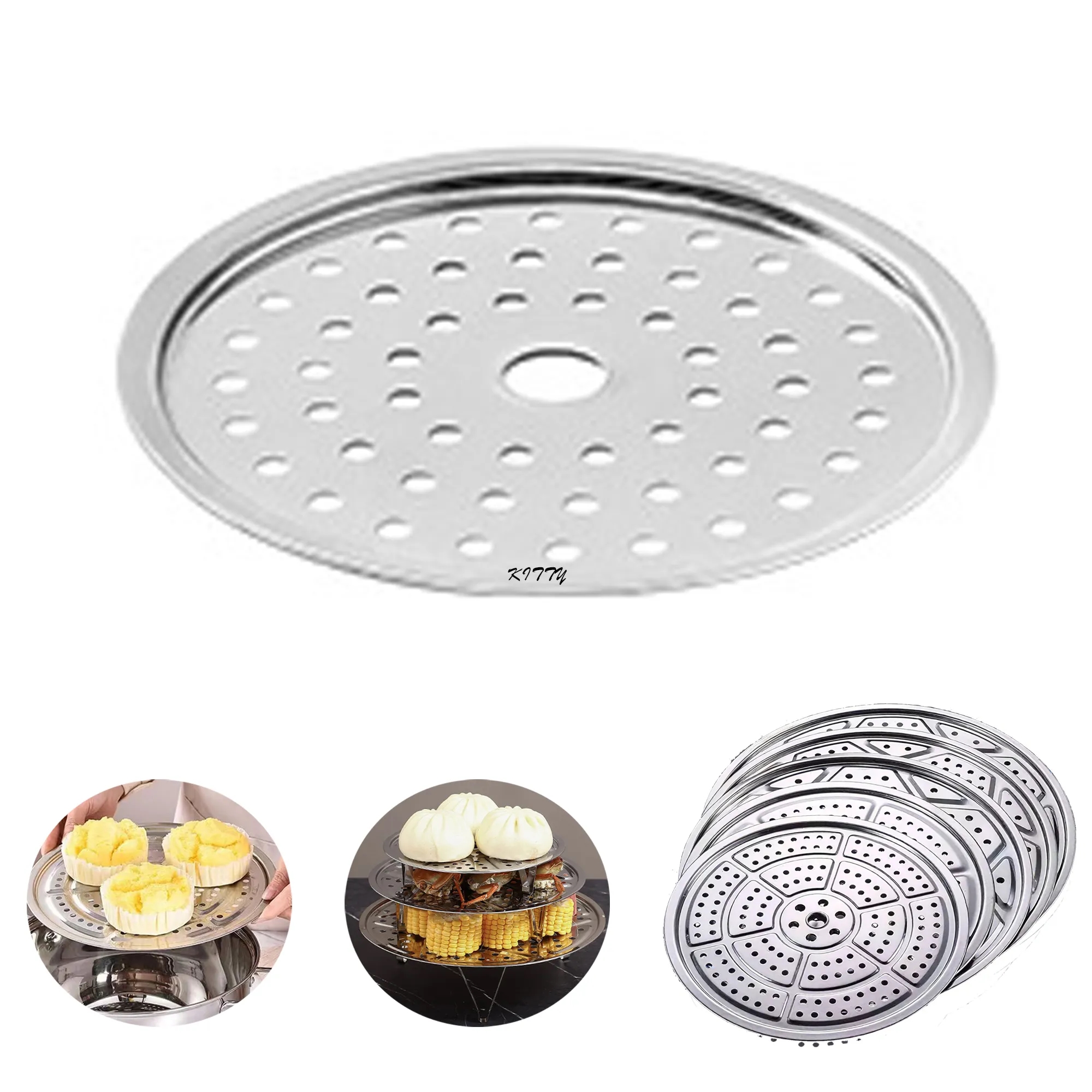 Stainless Steel Thickened Steaming Rack 3
