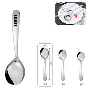 7.16 Inch Silver Dessert Coffee Spoon 1