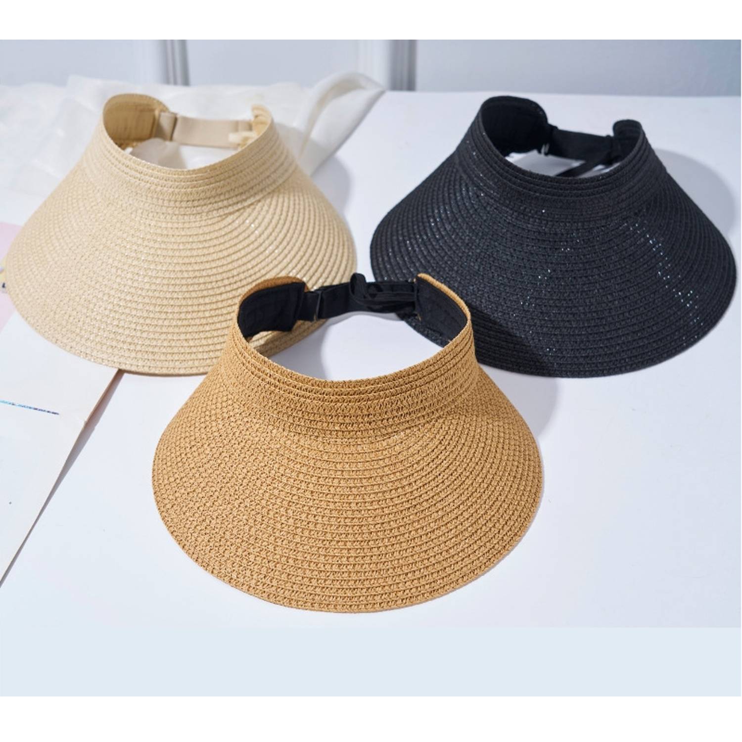 Women Roll Up Sun Visor Hat 5