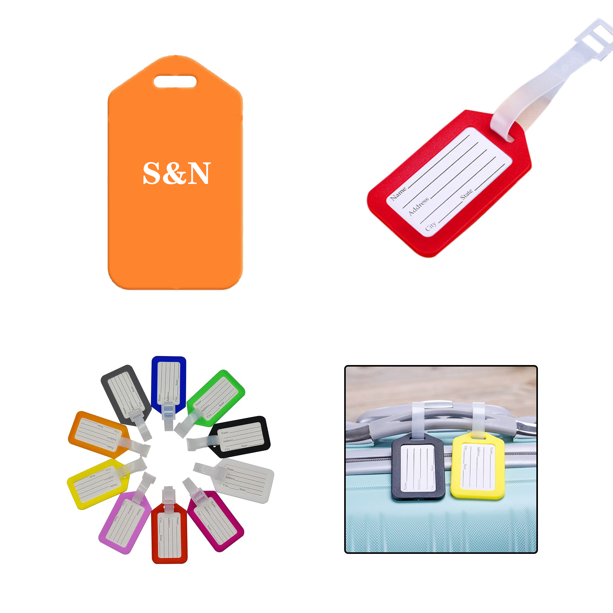 Plastic Luggage Tag With Card 5
