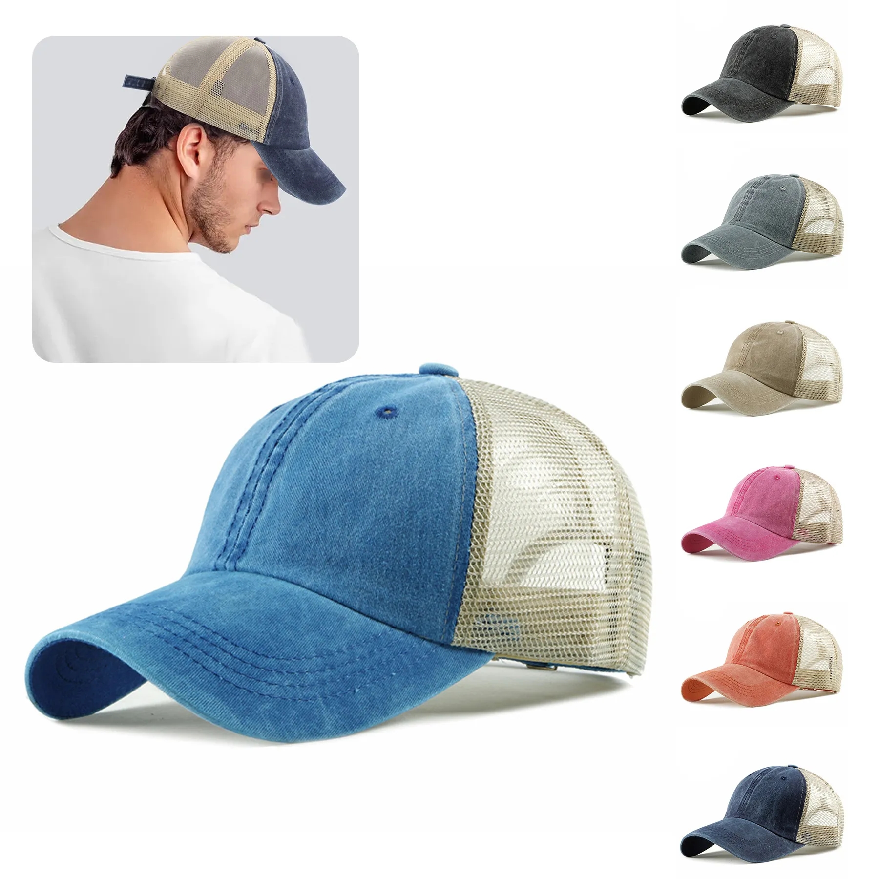 Vintage Unstructured Trucker Hat 9