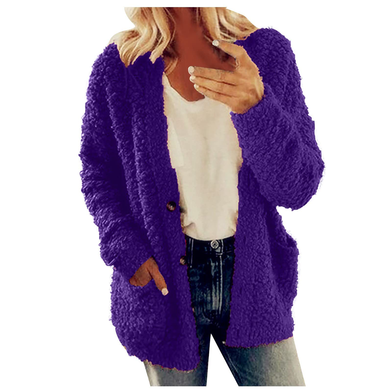 Womens Winter Fashion Lamb Wool Coat 2