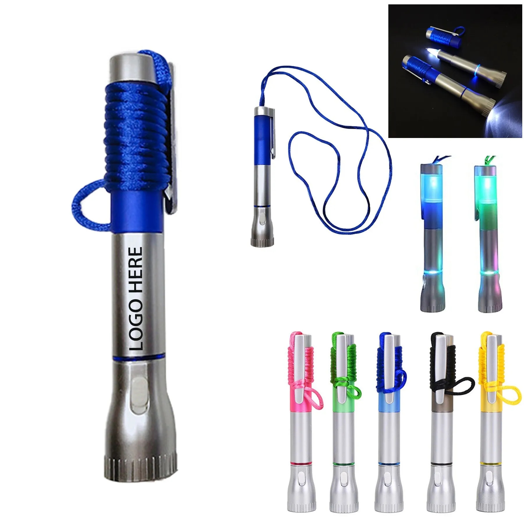 Light Up Pen With Necklace 2