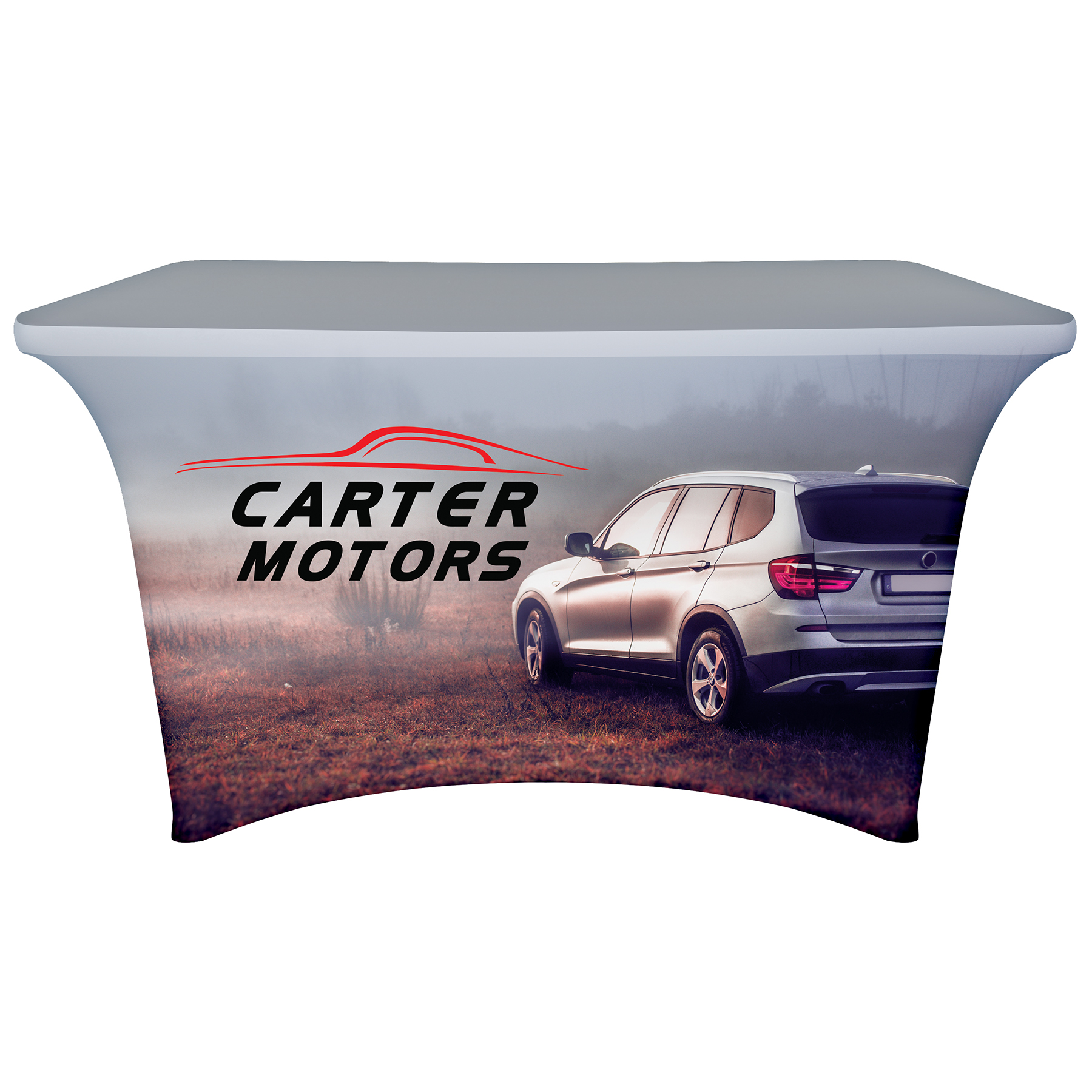 4' Digitally Printed Stretch Table Covers 4