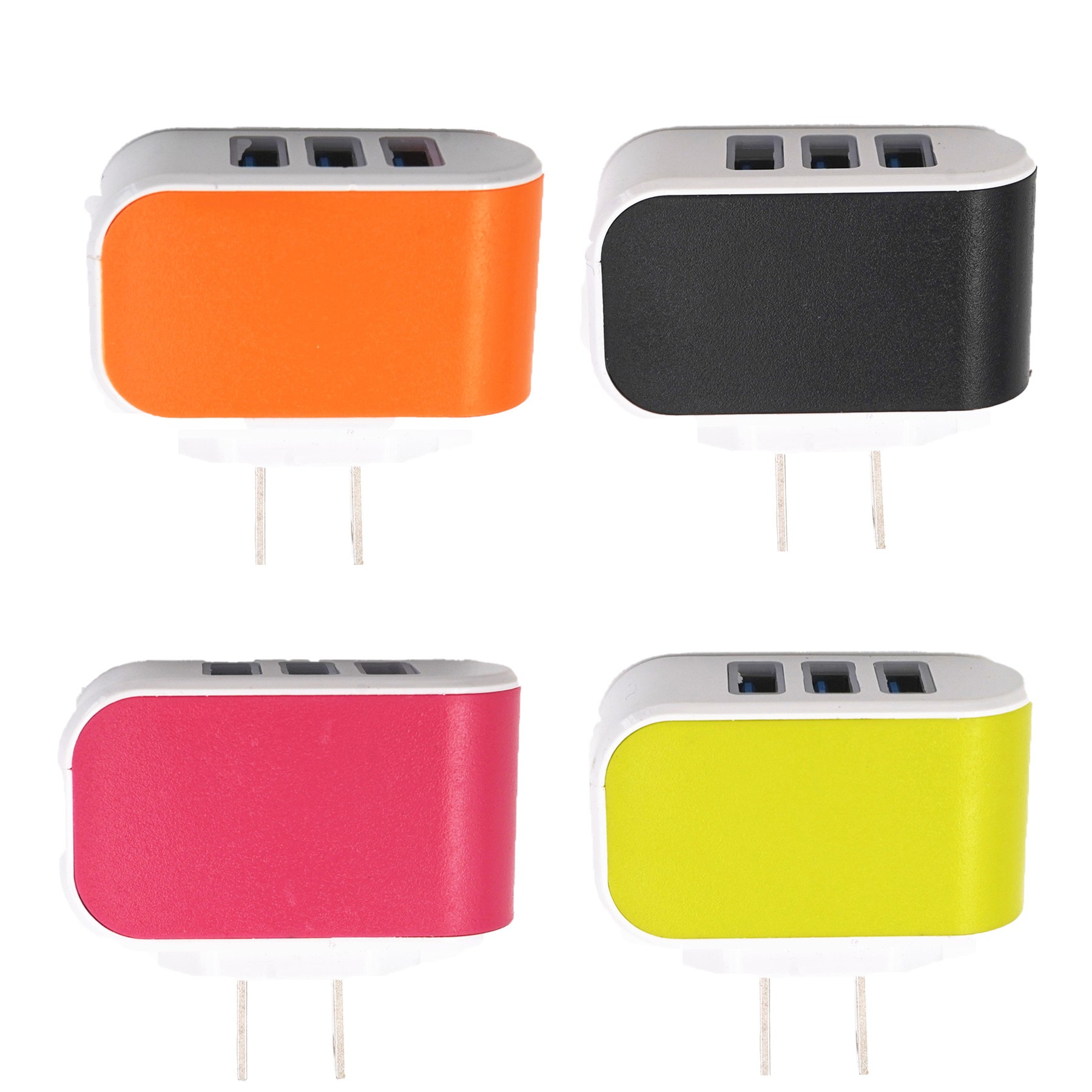 Moq50 3 Port USB Travel Wall Charger Plug 2