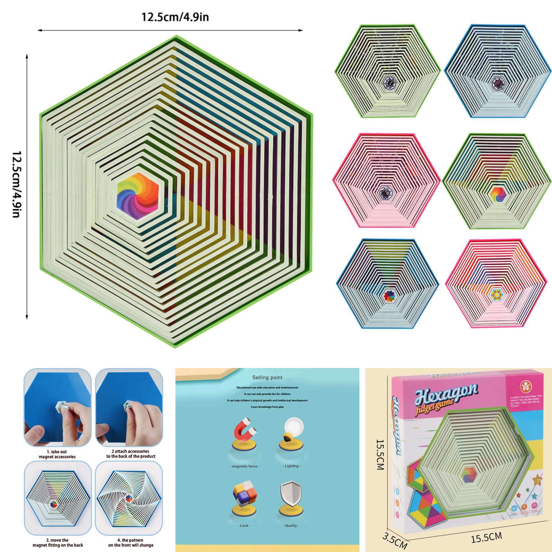 3D Print Hexagons Fidget Toy 2