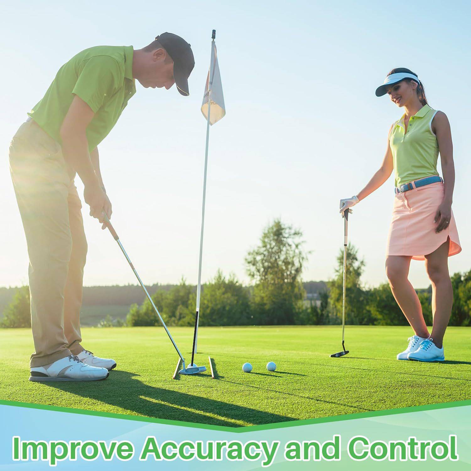 Magnetic Golf Alignment Rod Training Aid for Swing 7