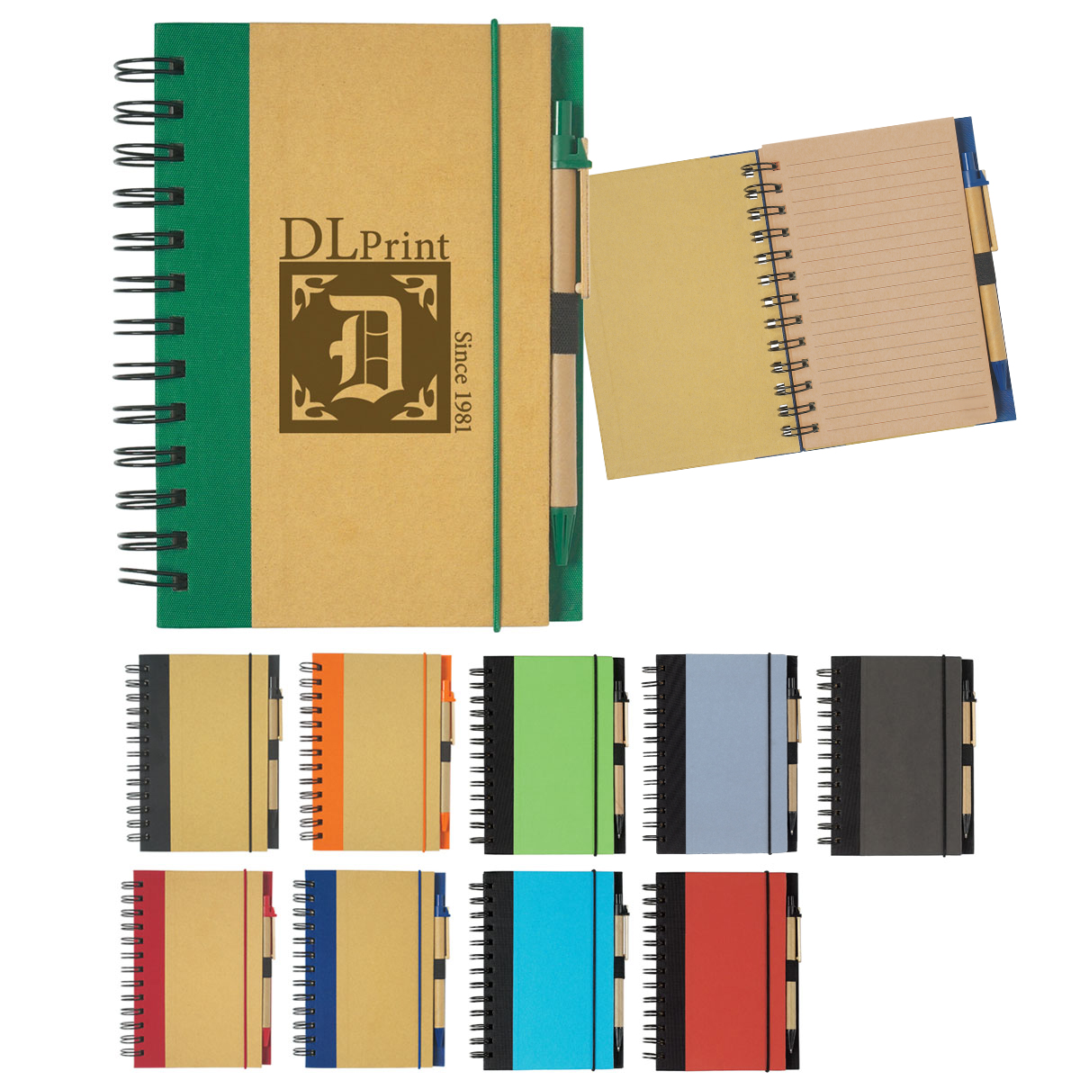 ECO-INSPIRED SPIRAL NOTEBOOK & PEN 7