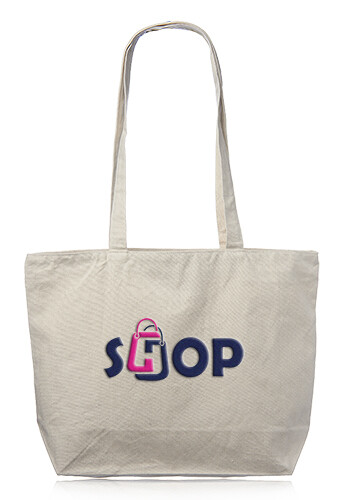 Cotton Canvas Totes with Zipper Closure
