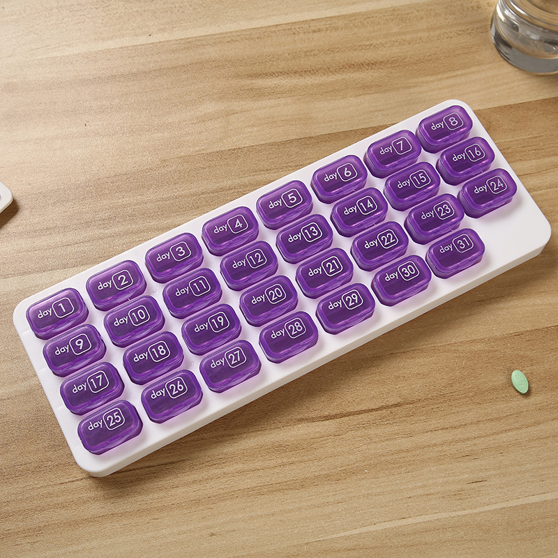 31 Compartments Monthly Pill Organizer 8