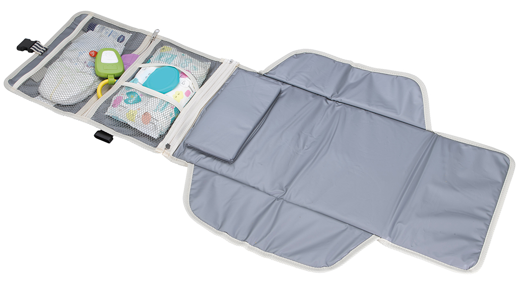 Atchison® Stripe Diaper Changing Travel Pouch/Mat 7