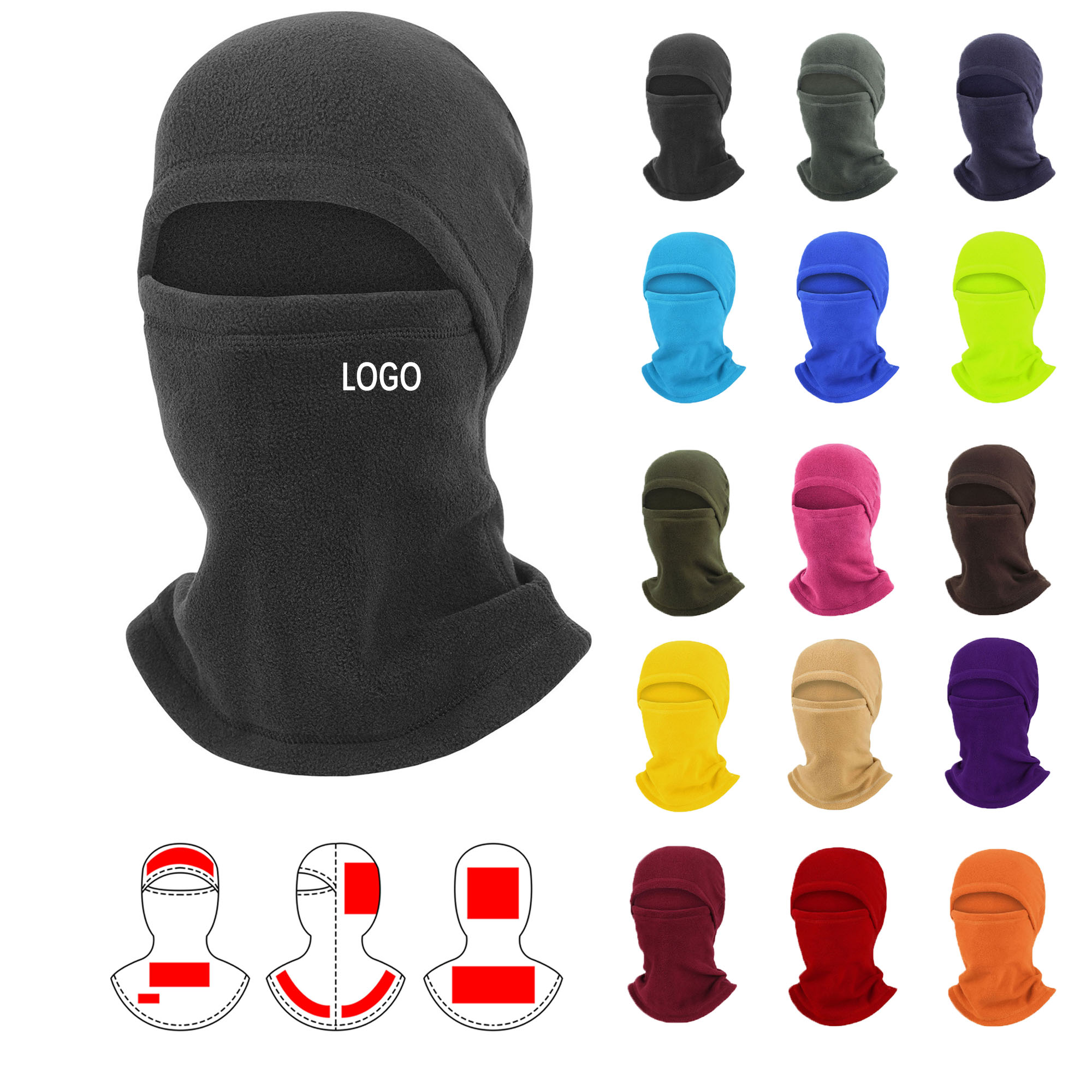 Sports Anti Cold Outdoor Fleece Balaclava Mask 4