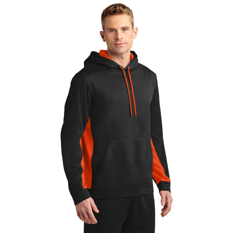 Sport-Tek Sport-Wick Fleece Colorblock Hooded Pullover. 23
