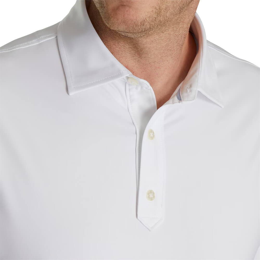 Footjoy Men Solid Lisle Set on Placket 19