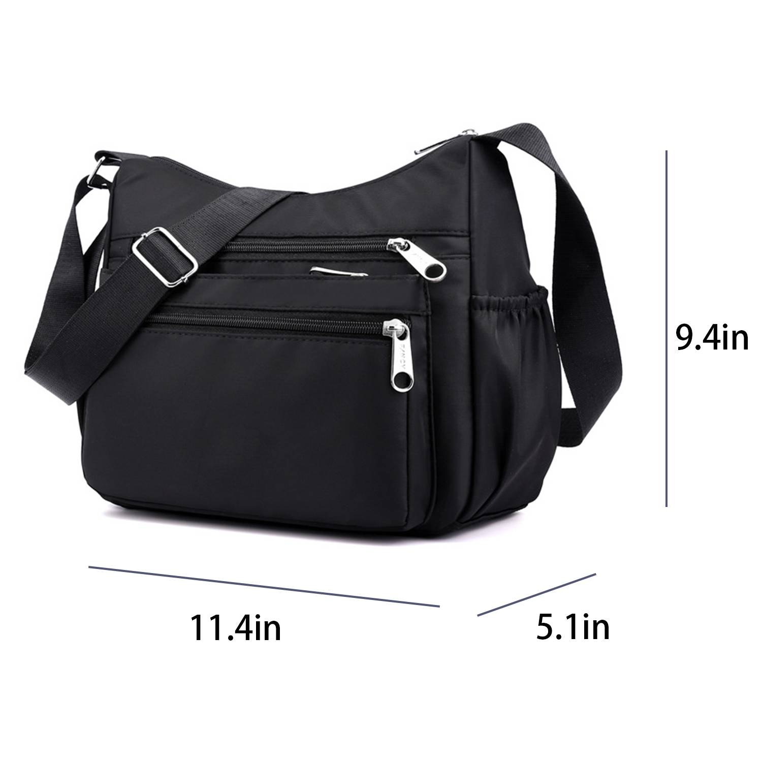 Nylon Fabric Cross-body Bag Customized Multi-Compartment 2