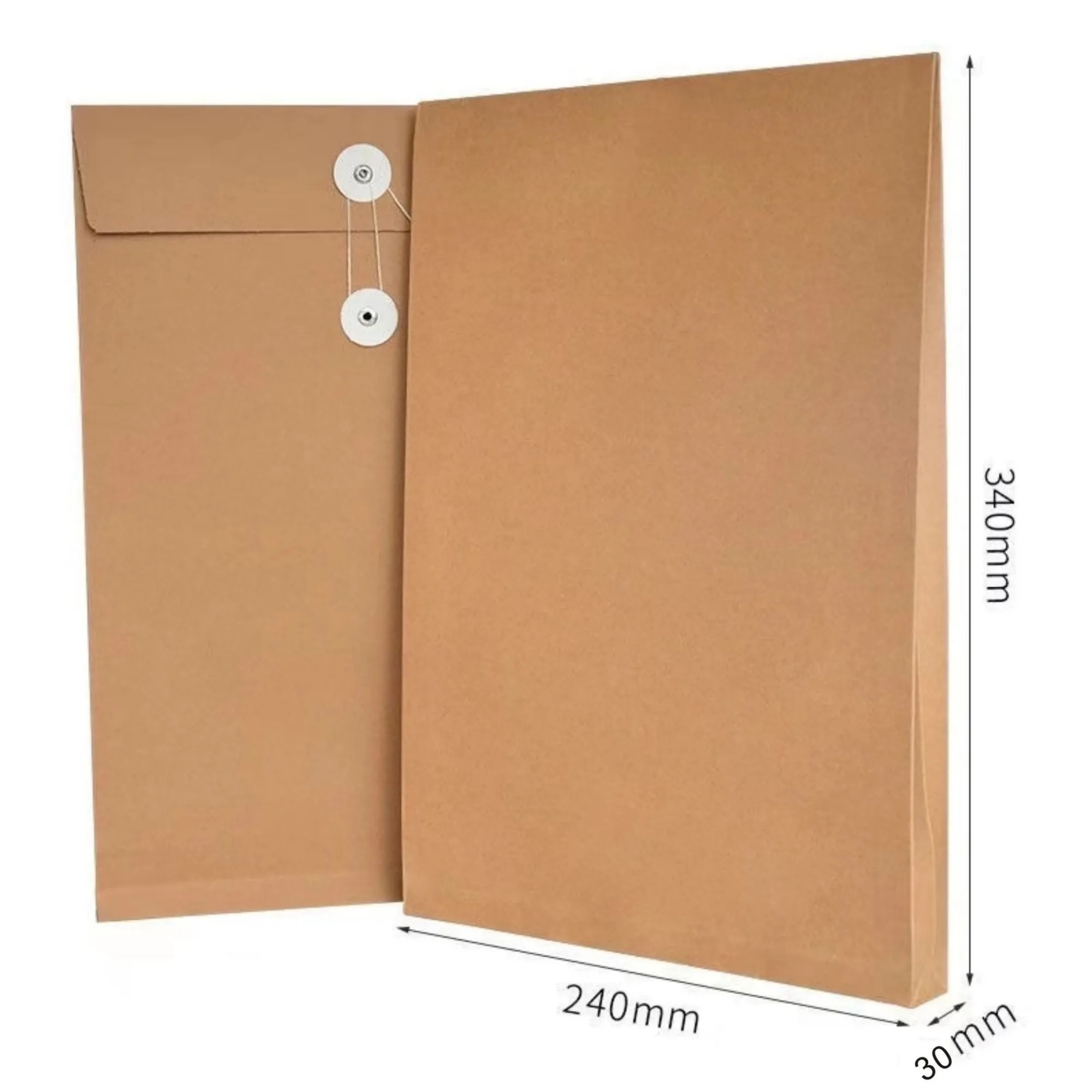 Kraft Paper File Bag Document Holder 2
