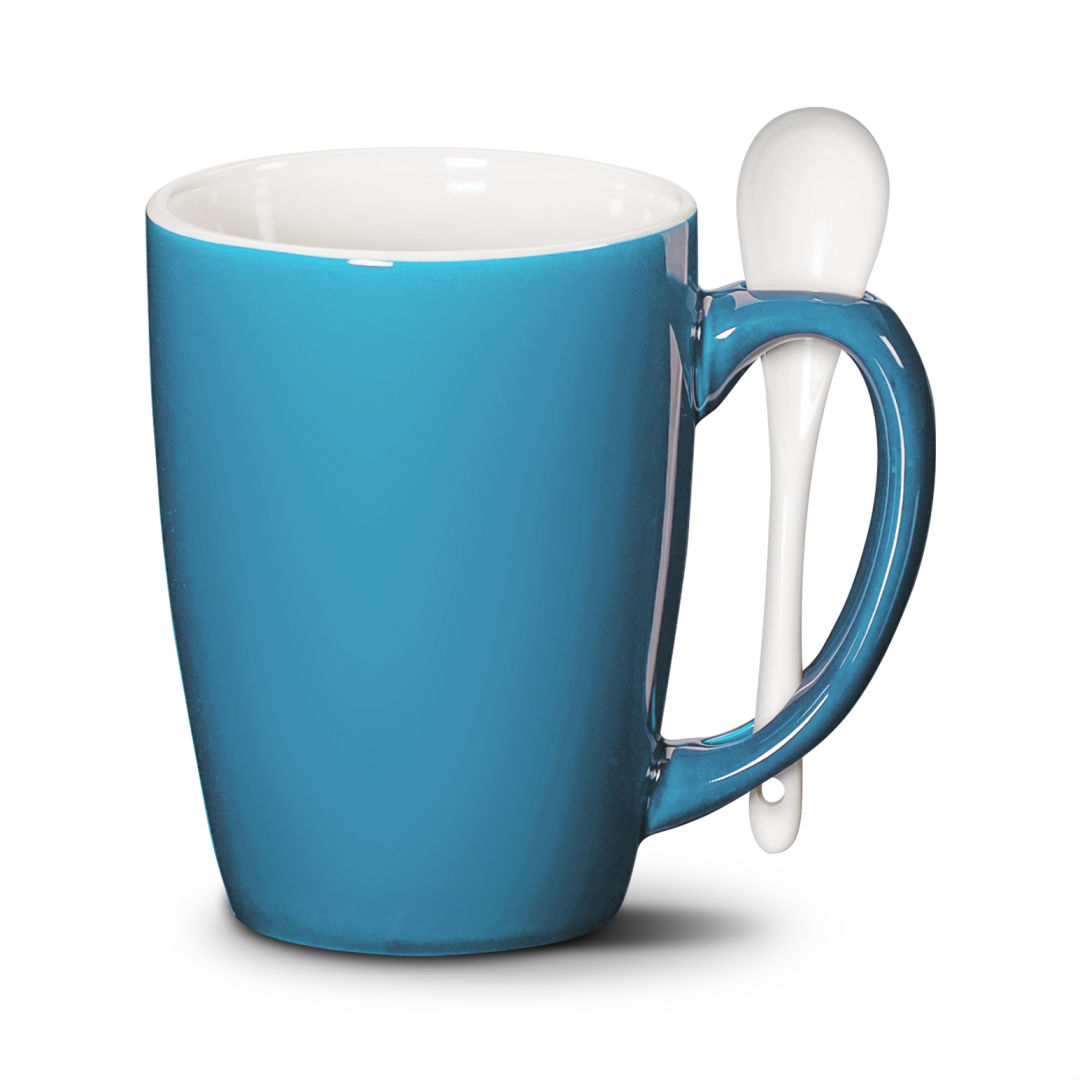Winfield Mug & Spoon 15oz - Deep Etch 13