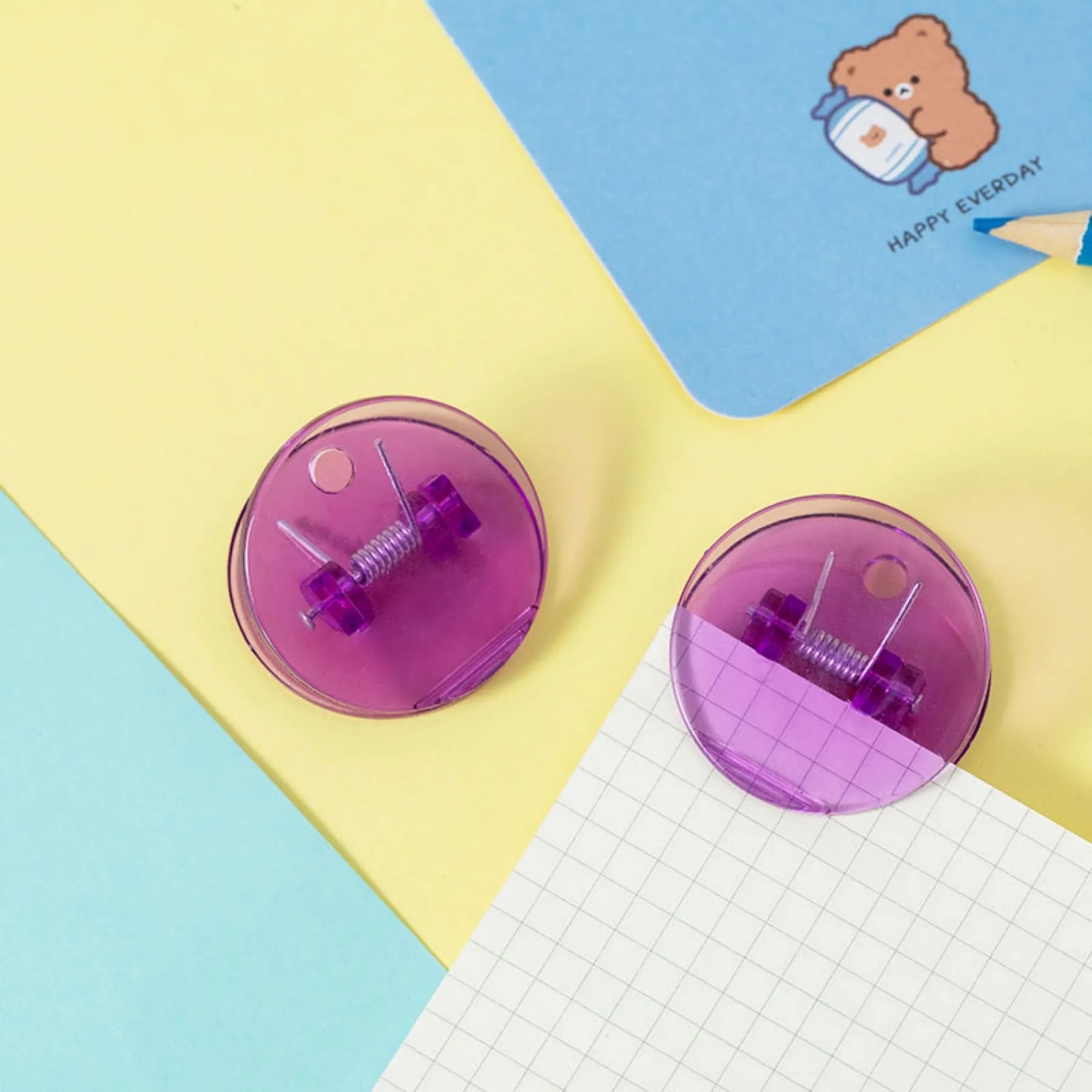 Round Acrylic Clip 7