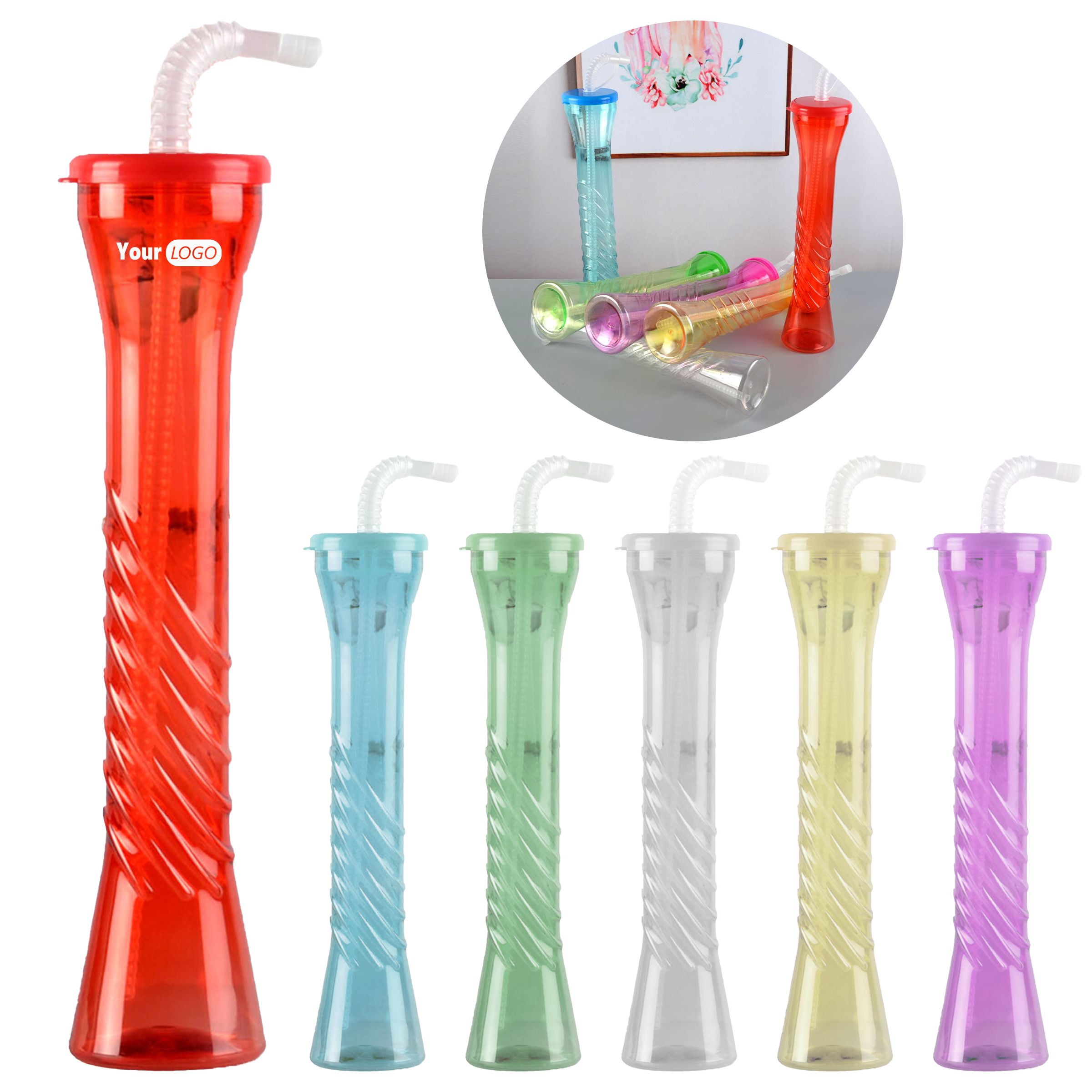 Polyethylene Long Necked Straw Bottle 7