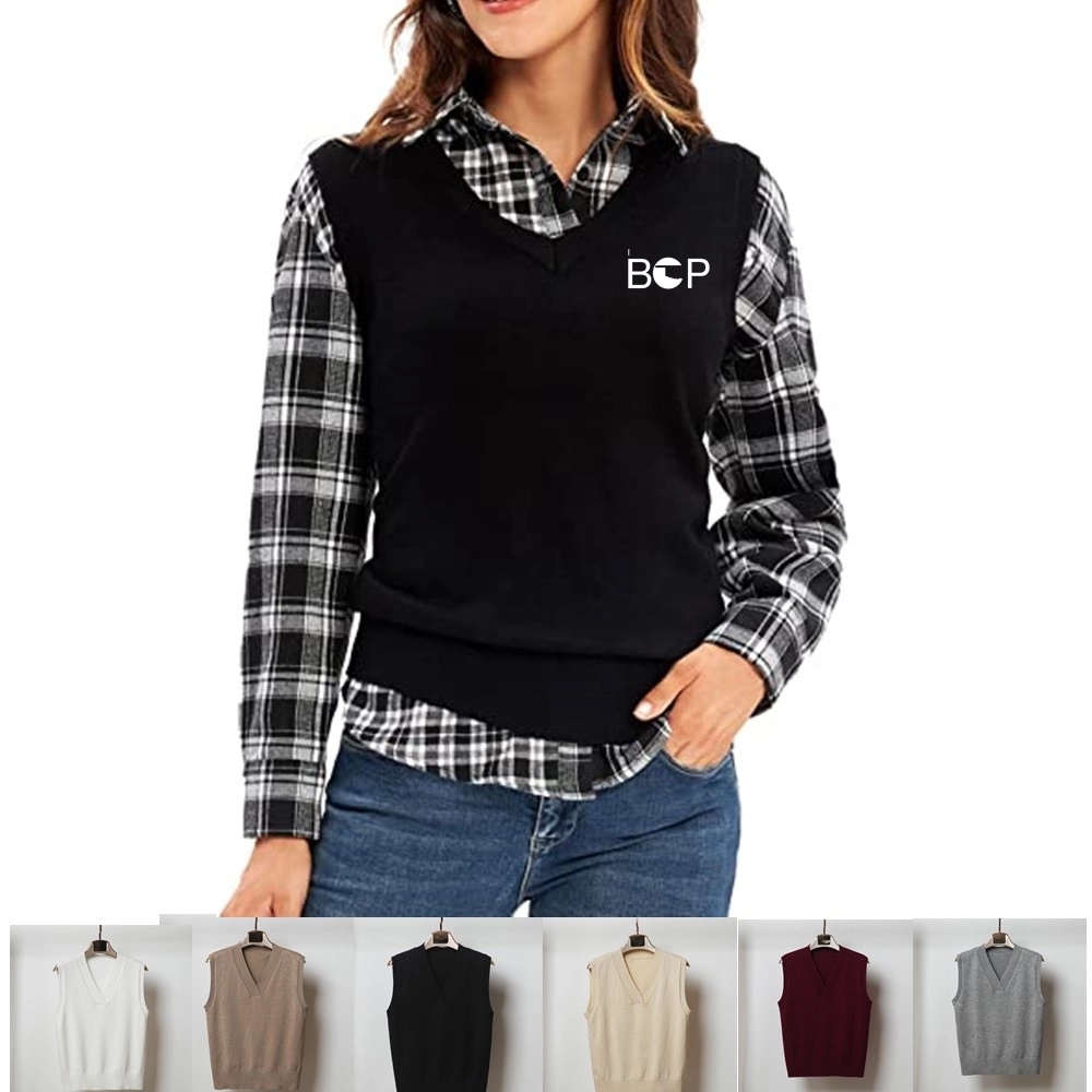 V-Neck Sweater Vest 7