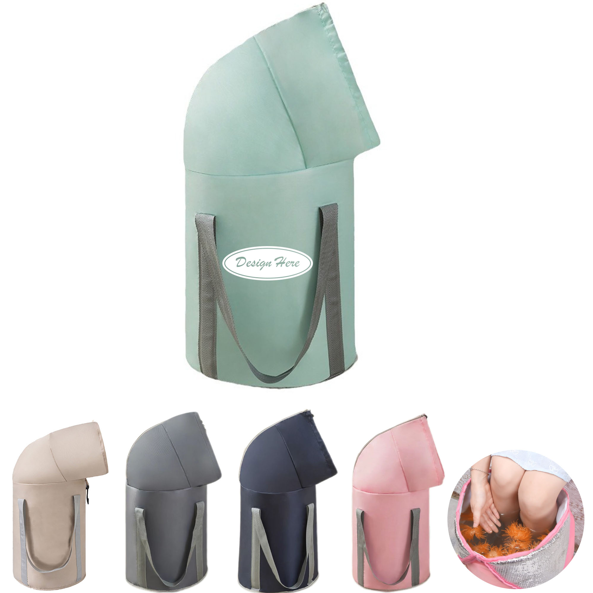 Portable Foldable Over-Knee Deep Foot Soak Tub with Thickened Design 3