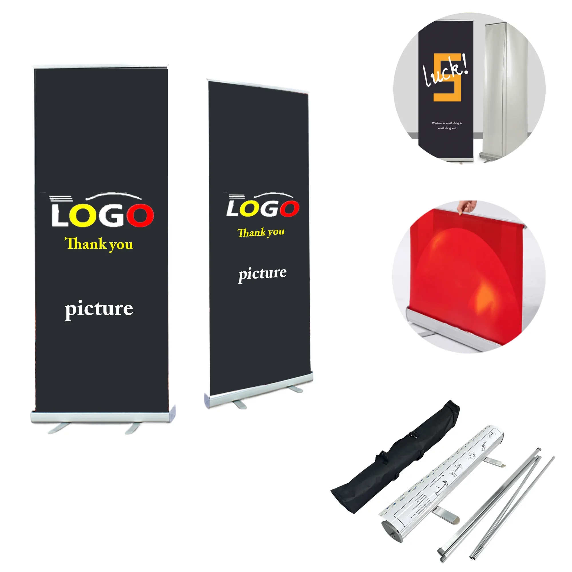 MOQ1 Retractable Banner Advertising Stand 1