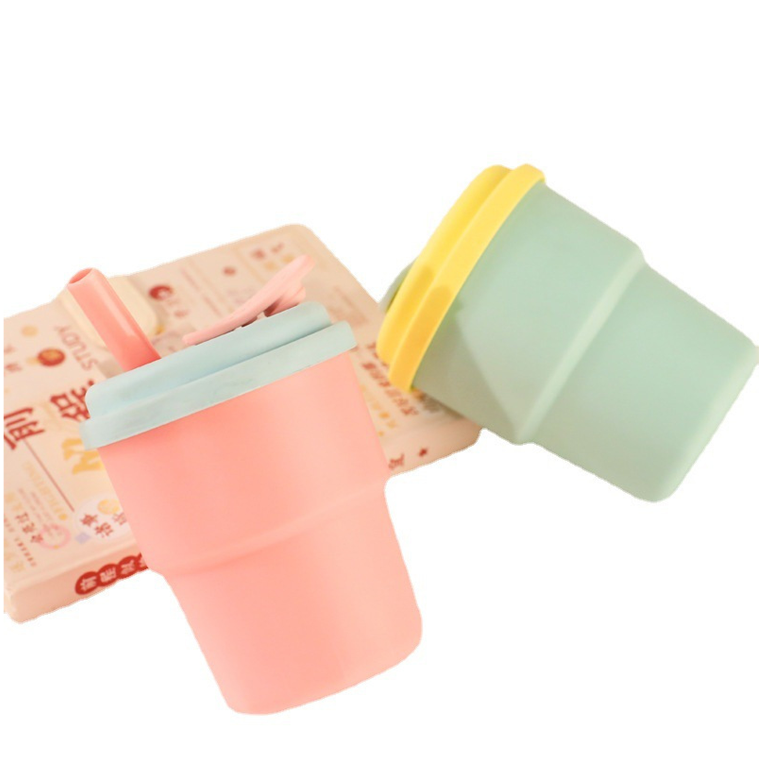 12oz Children's Silicone Straw Cup 4