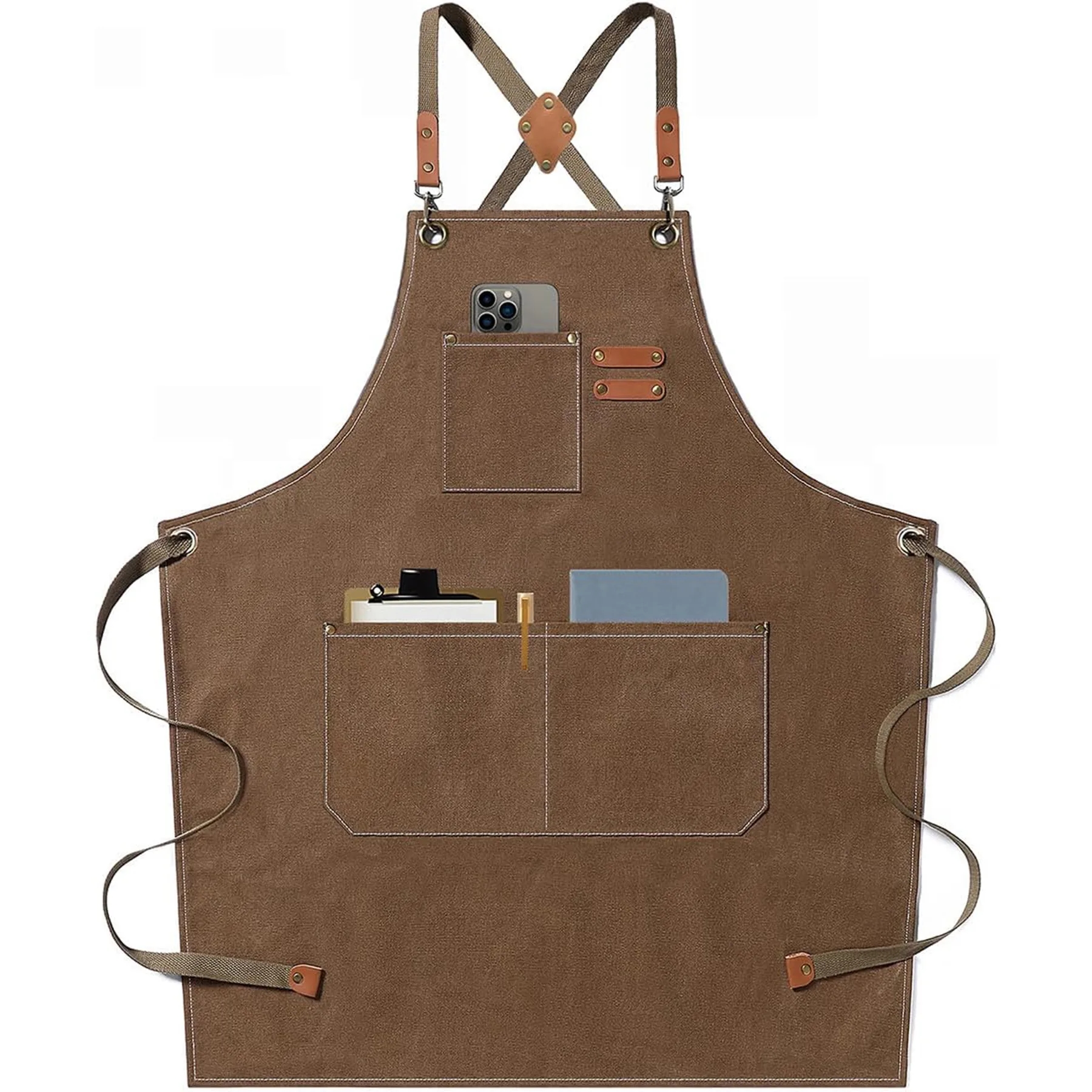 Chef Aprons with Large Pockets 6