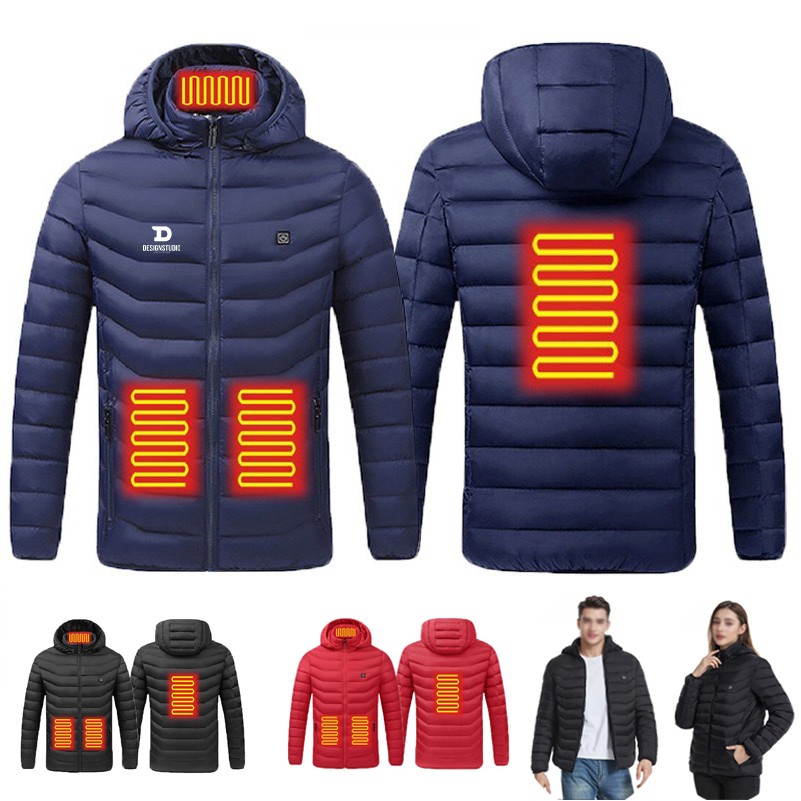 4 Area Heating Winter Jacket Waterproof Puffer Padding Jackets 3