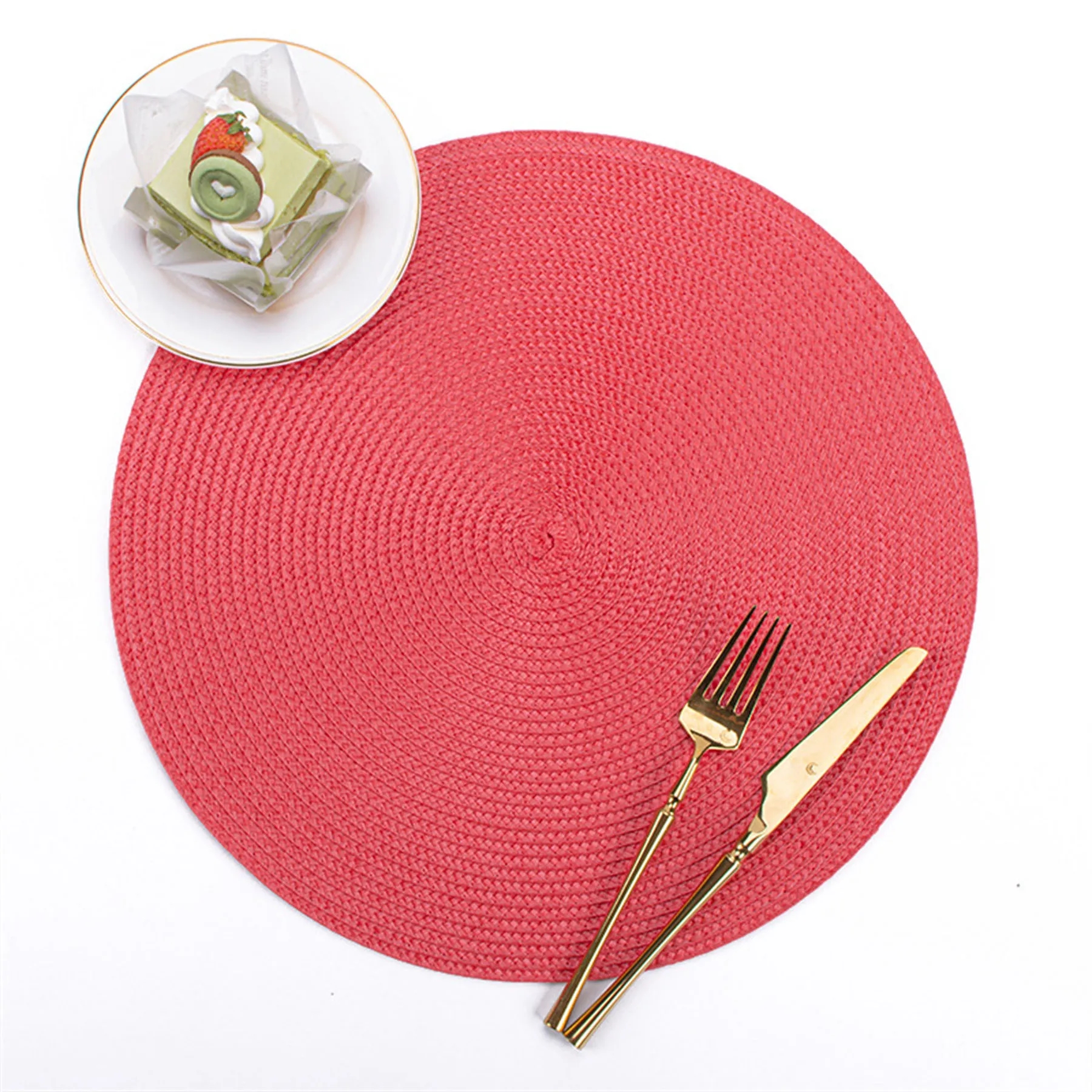Round Hand Woven Place Mat 9