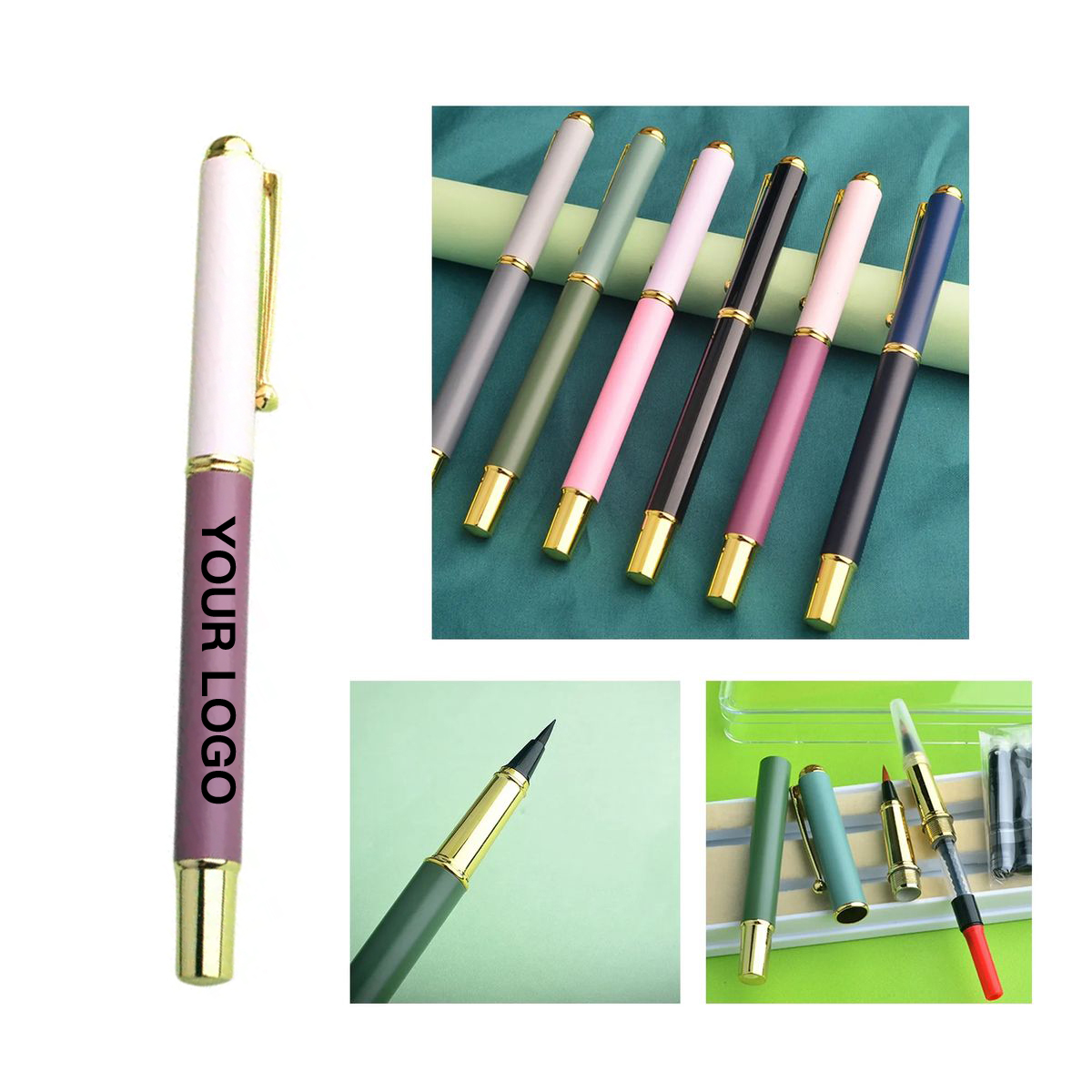 Luxury Metal Fountain Pen for Journaling or Signing 3