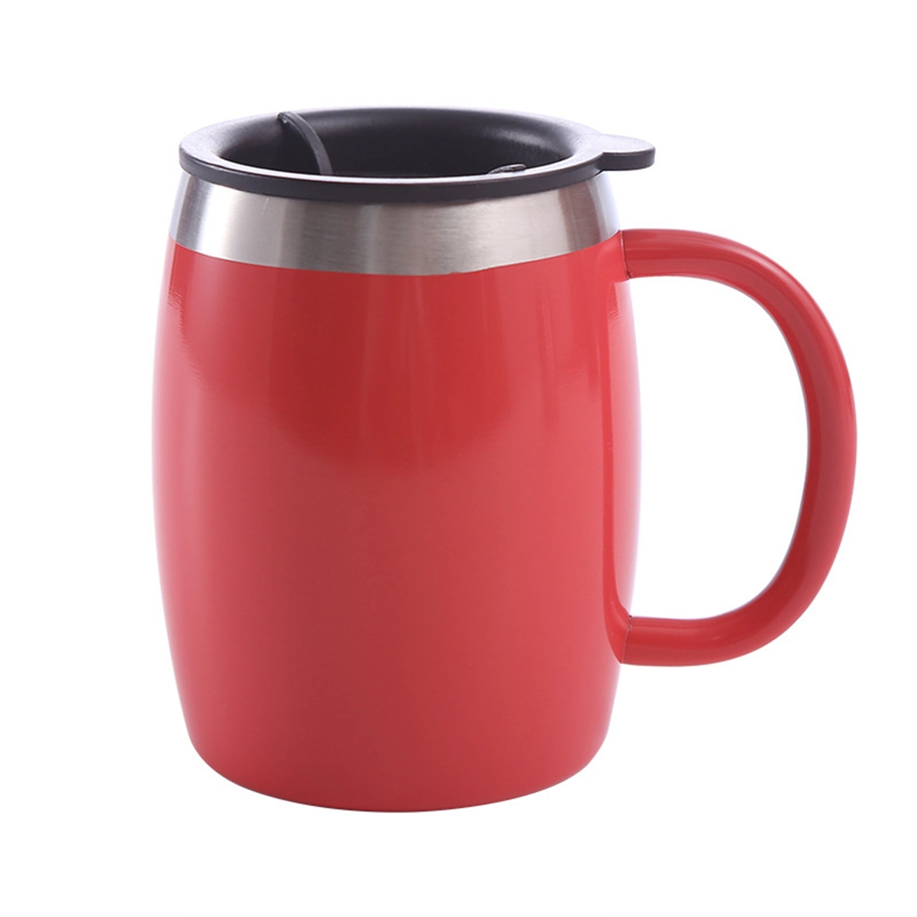 14 Oz. Double Wall Beer Mug With Lid & Handle 9