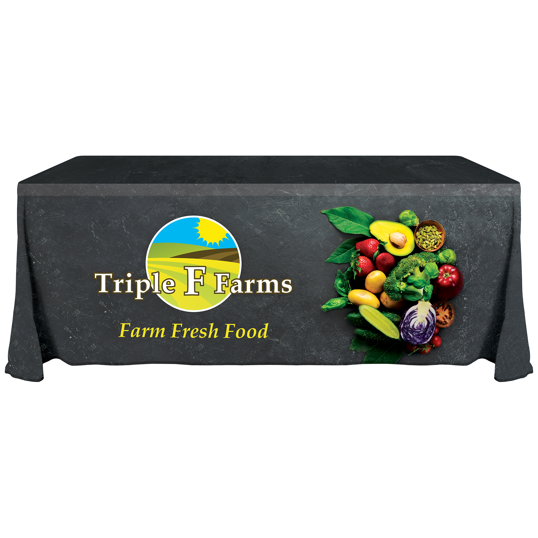 6' Recycled KP Throw Style Table Cover 8