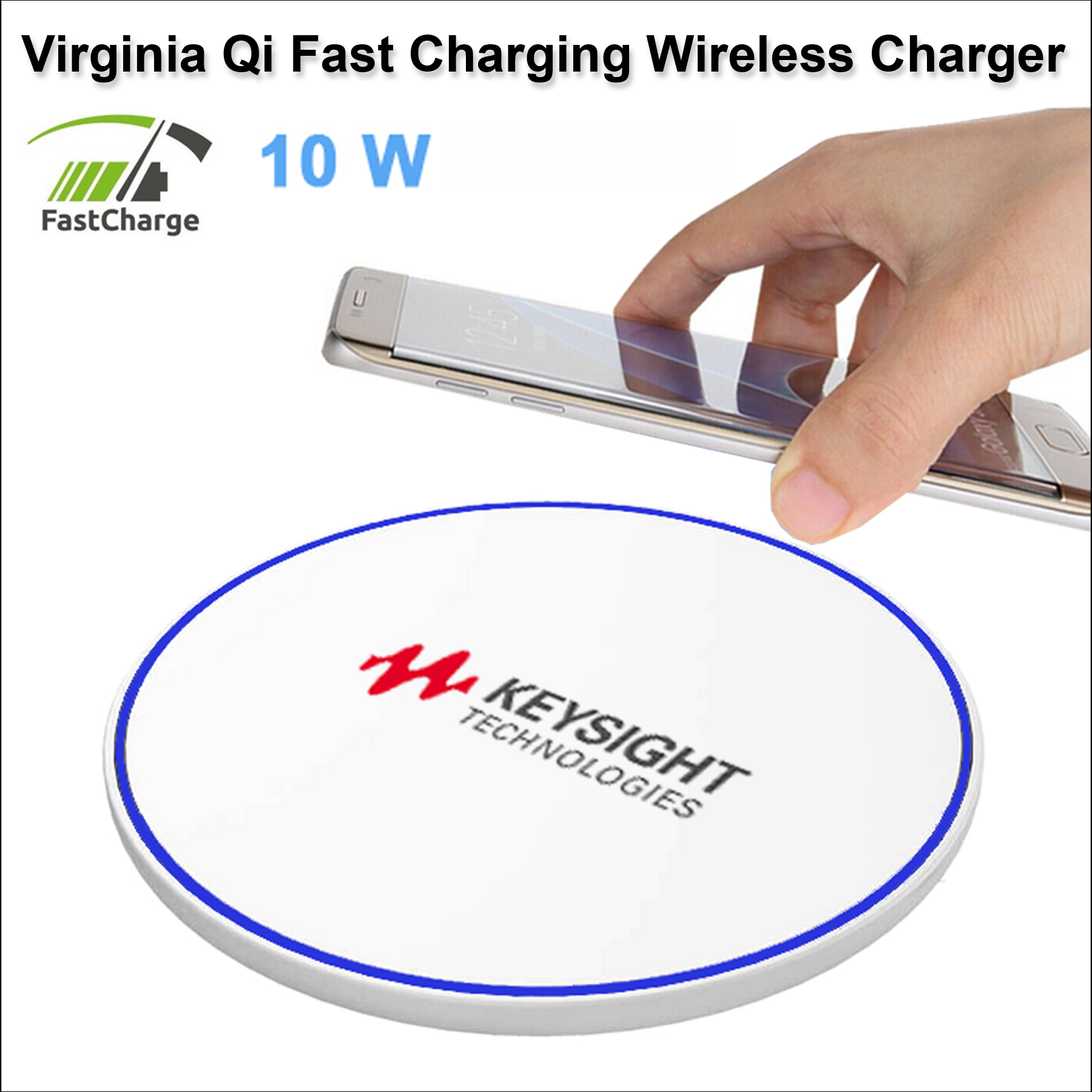 Virginia Qi Wireless Charger 10 Watts - White