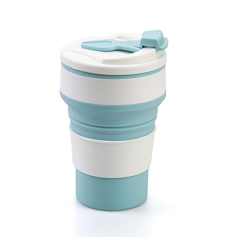 500ML Silicone Collapsible Cup Foldable Mug Portable Camping Cup 23