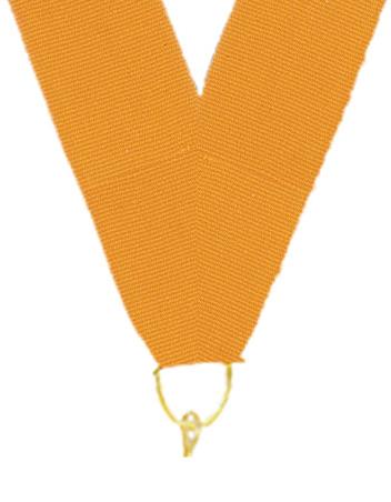 0.875" x 30" Gold Snap Clip Stock Ribbon 1
