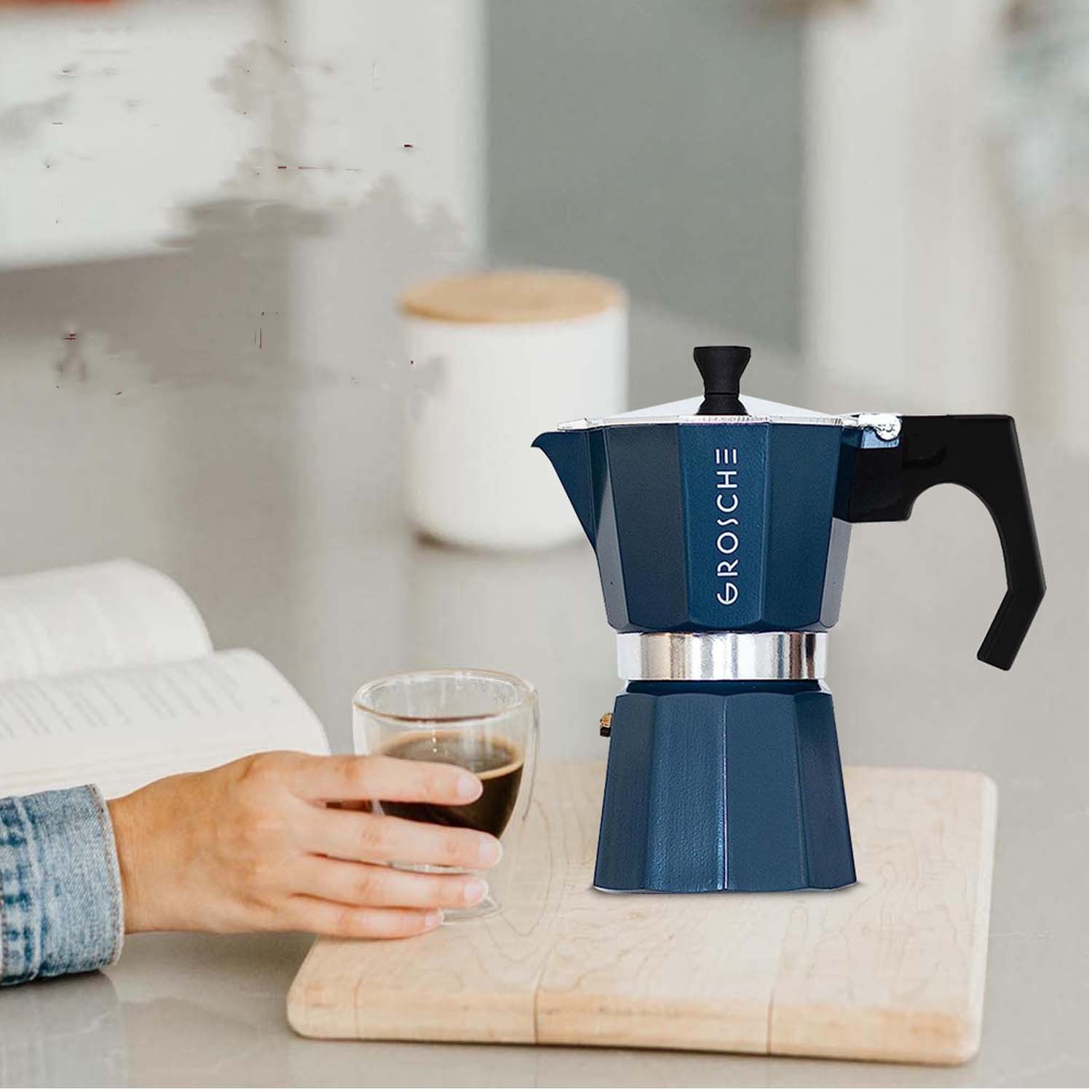 5oz Aluminum Espresso Coffee Pot 5
