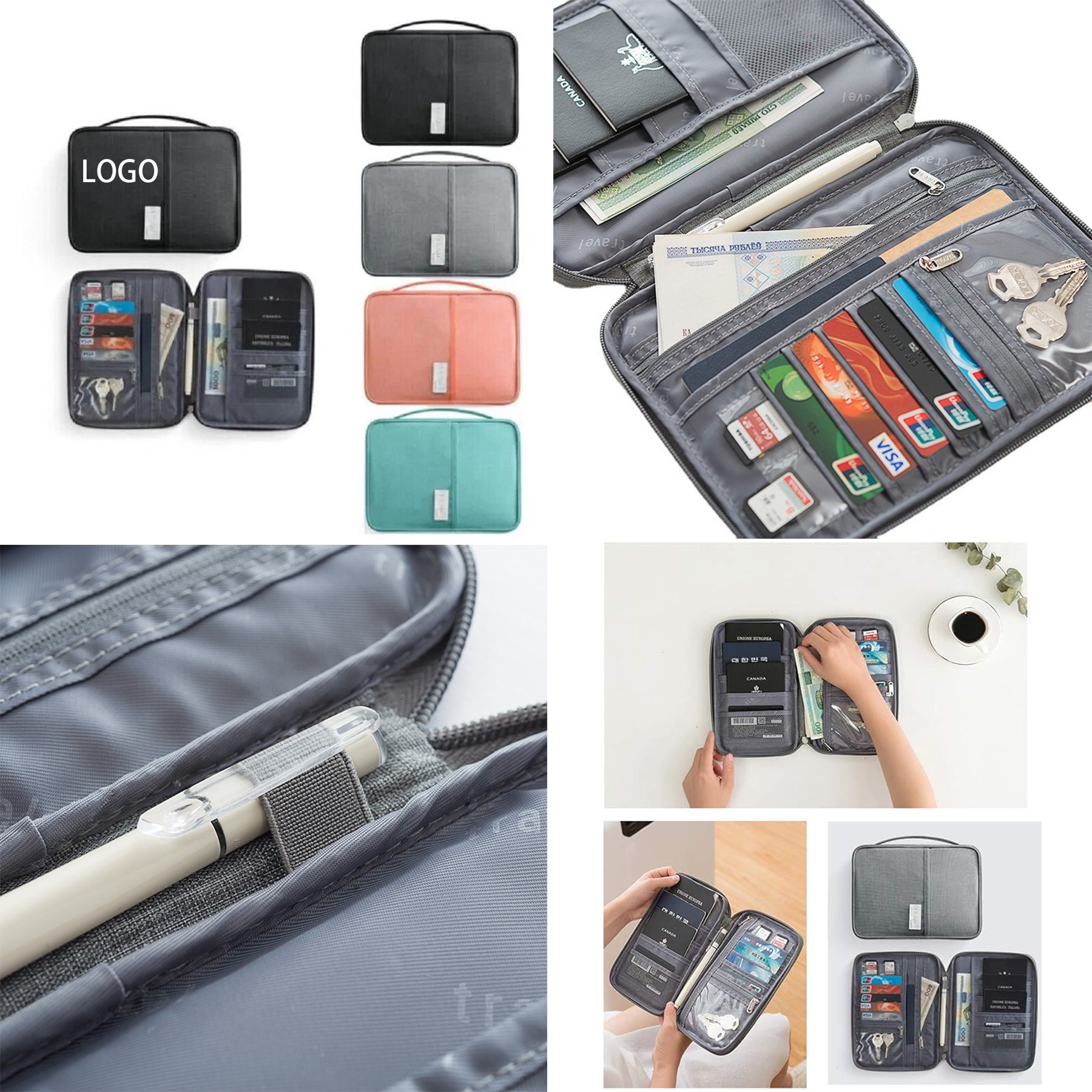 Passport Holder Waterproof Document Case 1