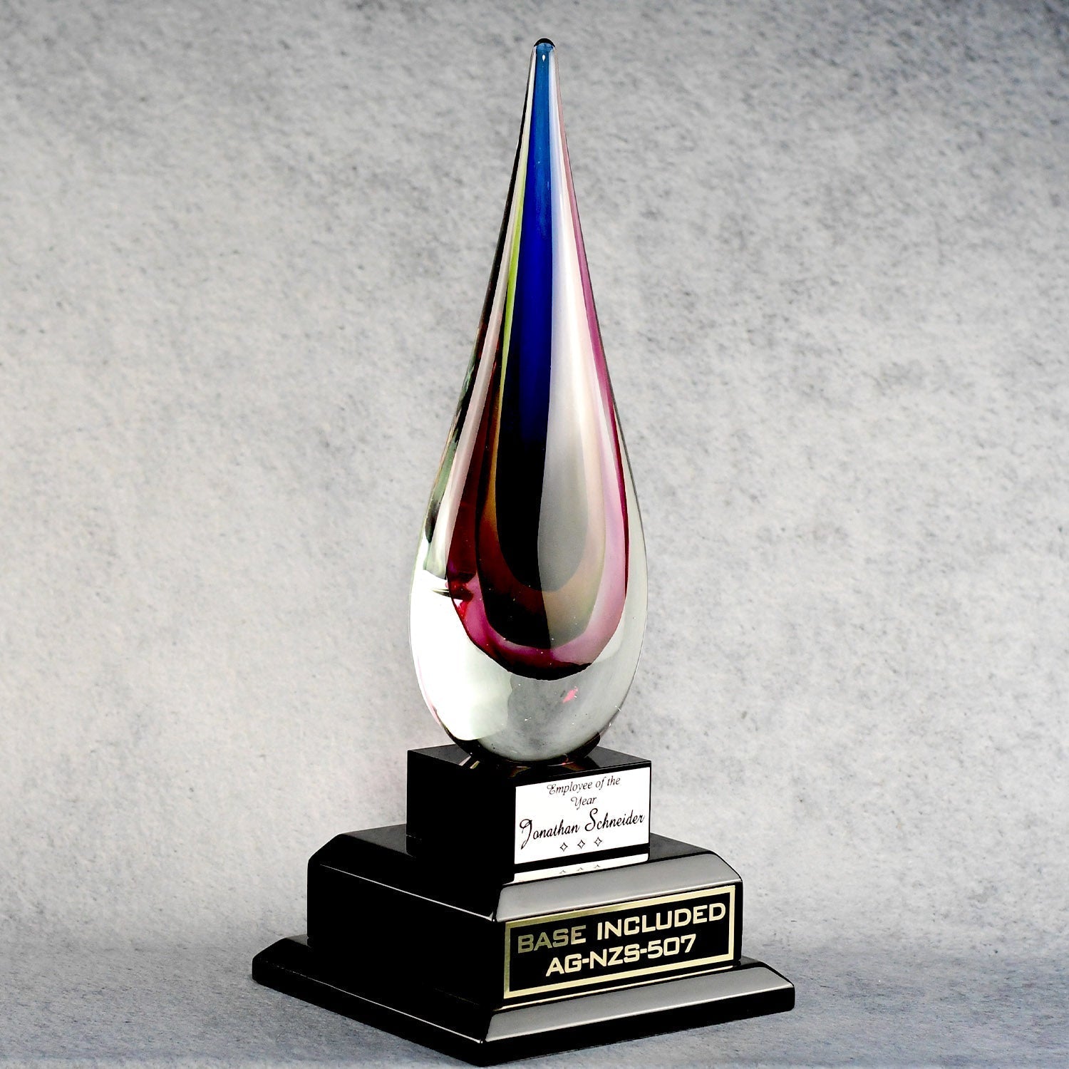 Rainbow Flame Teardrop 4