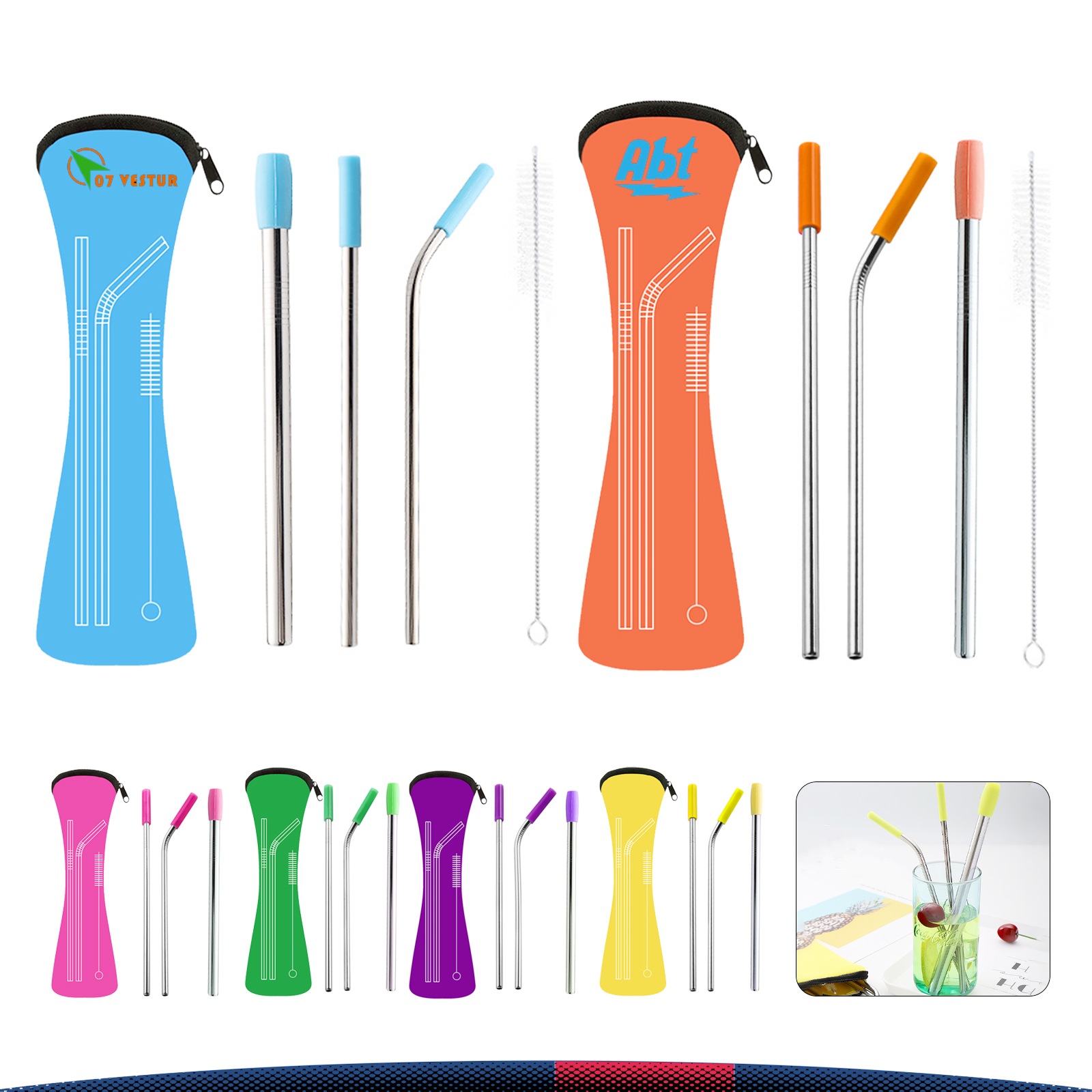 Frieda Straw Set 8