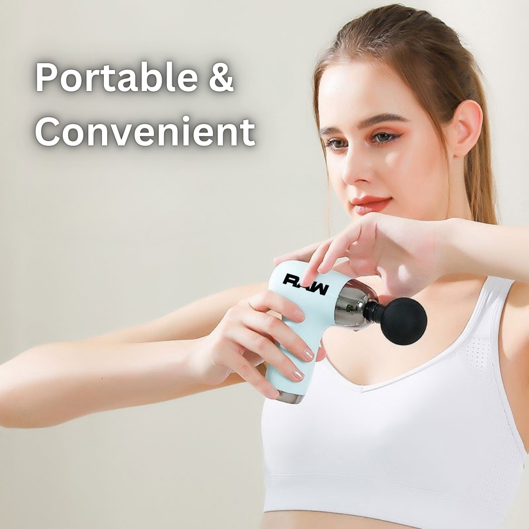 Verdure Massage Gun with 6 Speeds, Fast Charging, and 4 Attachments in a Zip Bag 6
