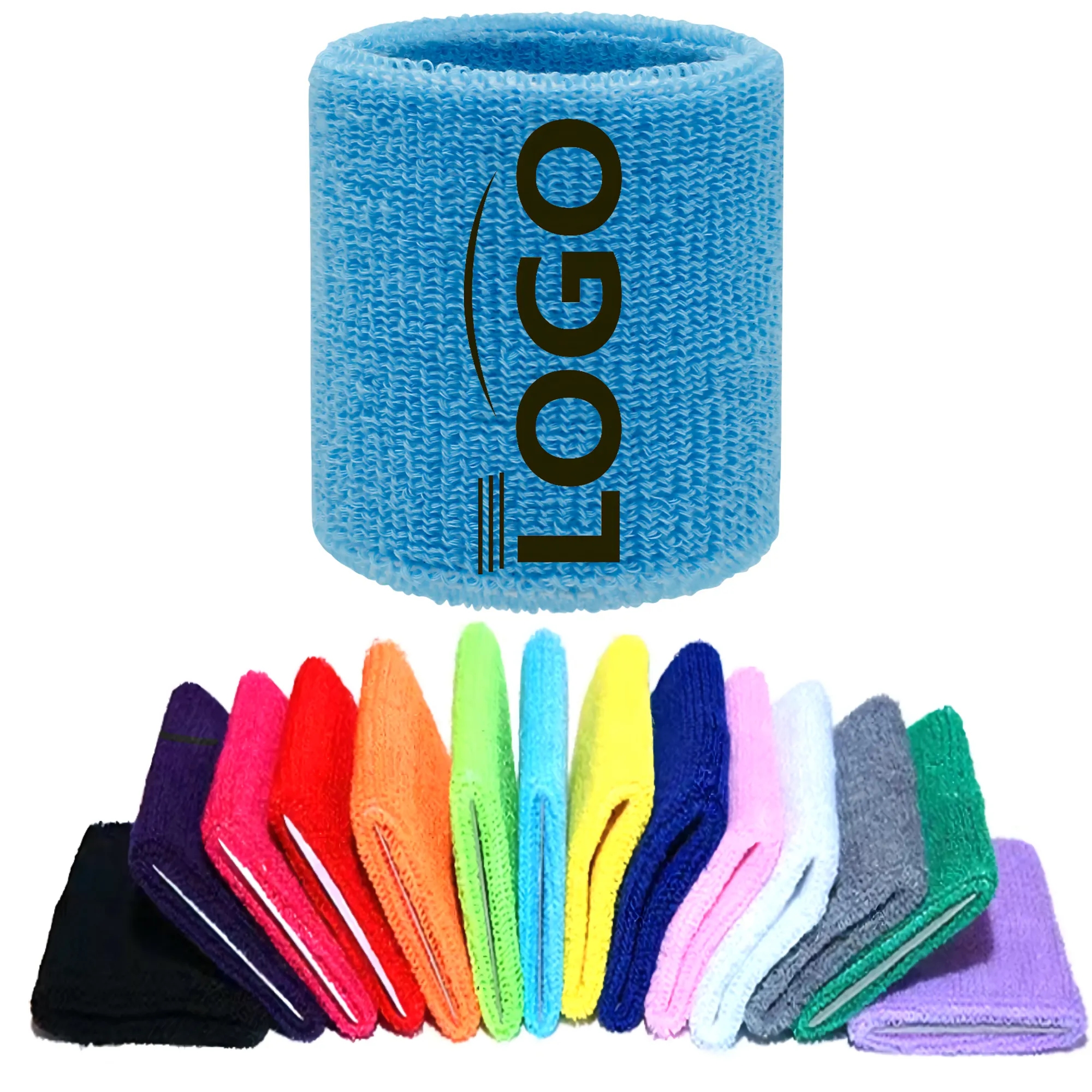 Sports Towel Elastic Wristbands MOQ 100PCS
