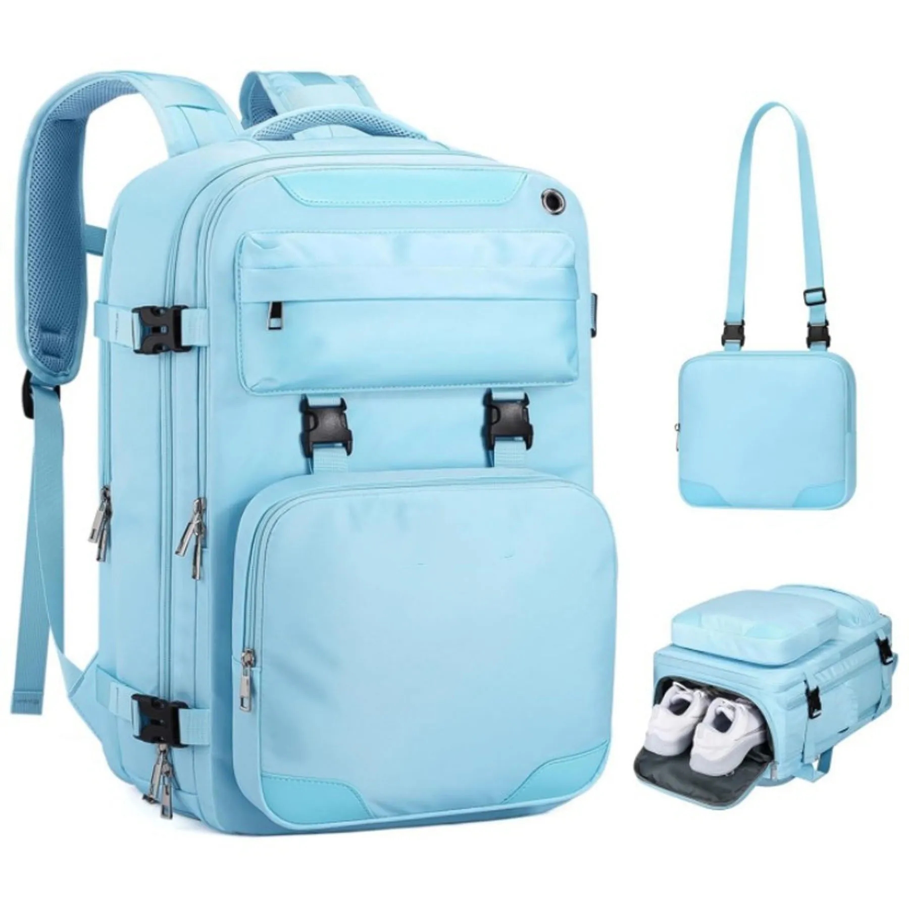 Travel Backpack With Detachable Crossbody Bag 4