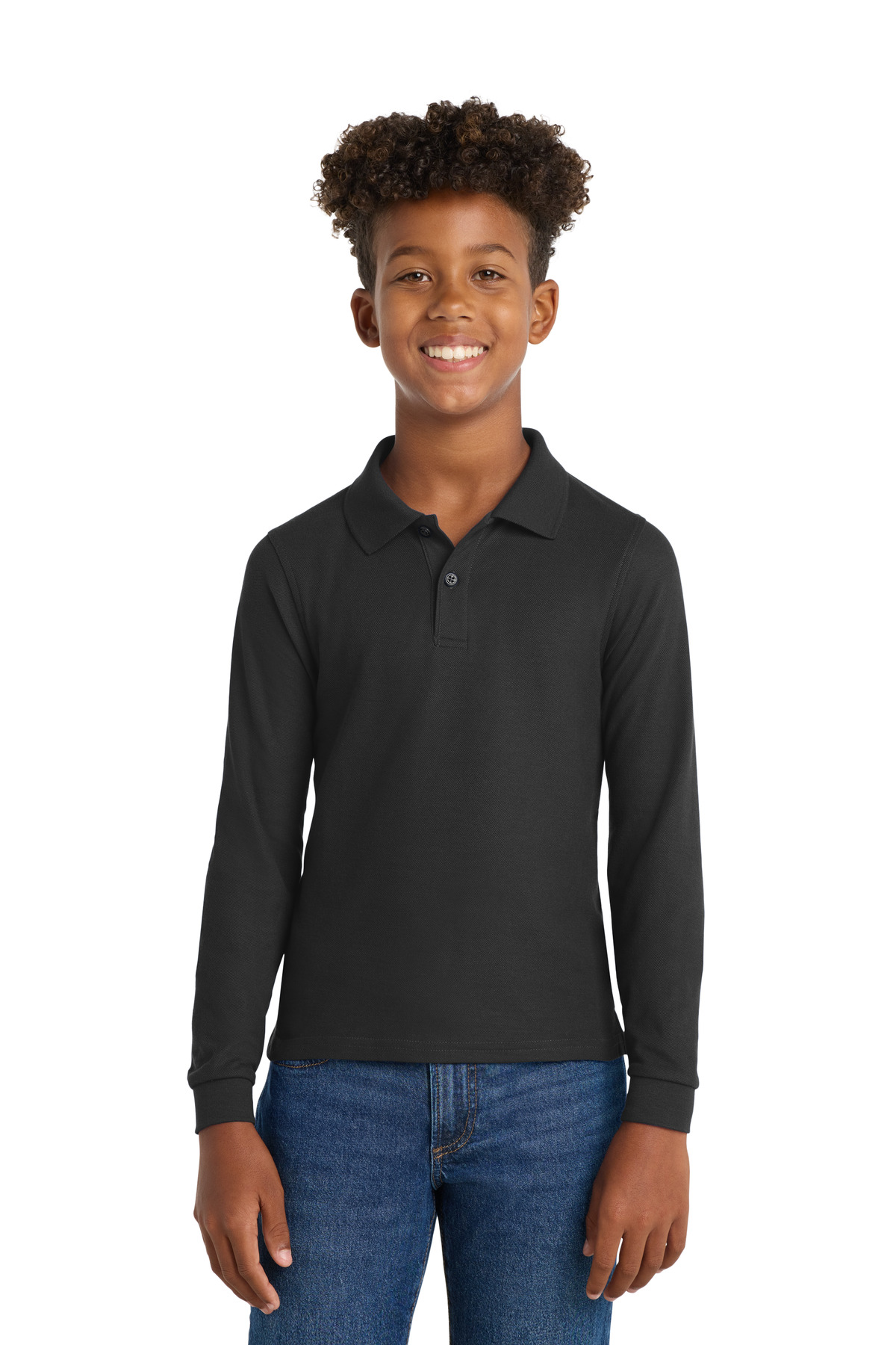 Port Authority Youth Long Sleeve Silk Touch Polo. Y500LS 9